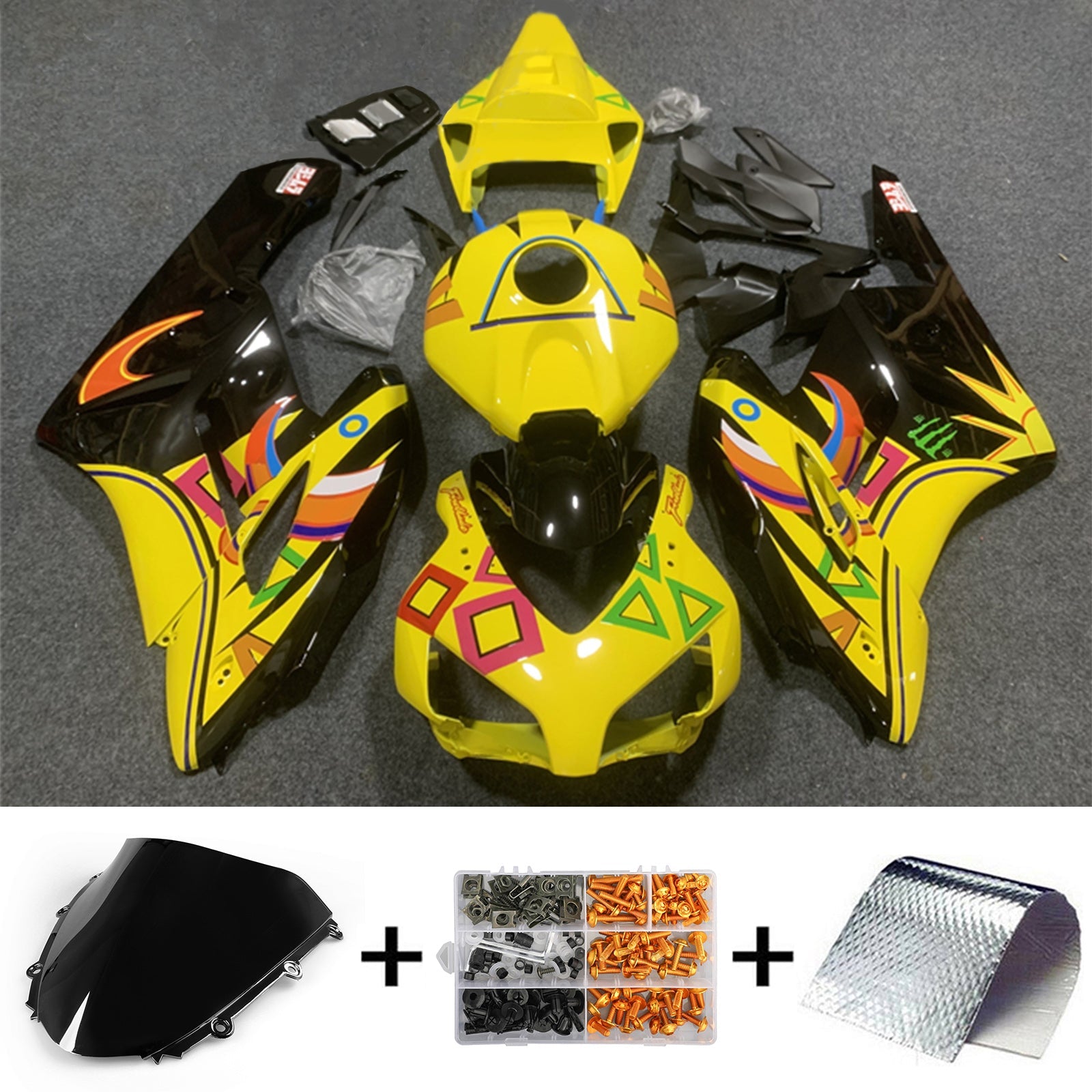 2004-2005 Honda CBR1000RR kuipset carrosserie kunststof ABS