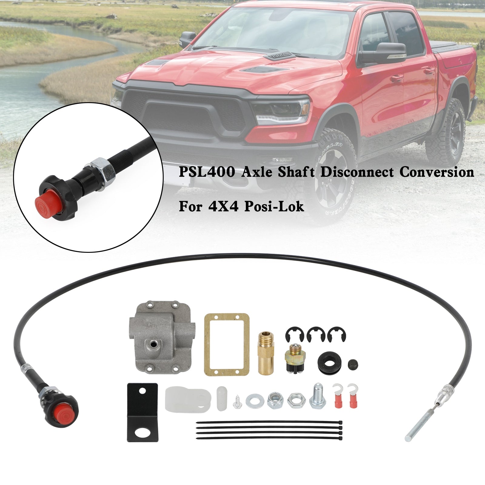 Dodge Ram 2500 3500 1994-2002 PSL400 Conversion de déconnexion de l'arbre d'essieu pour 4X4 Posi-Lok