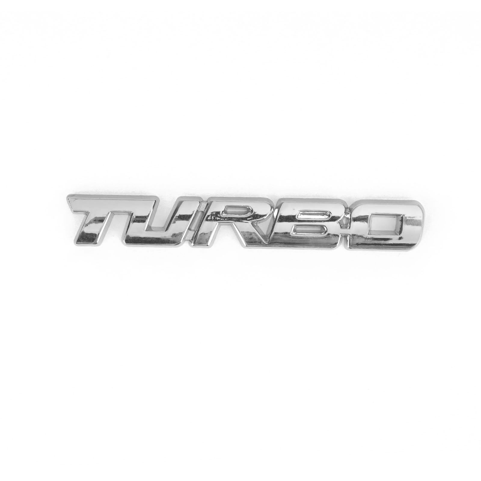 Métal 3D Turbo Logo Emblème De Voiture Badge Autocollant Coffre Pare-chocs Autocollant Argent Générique