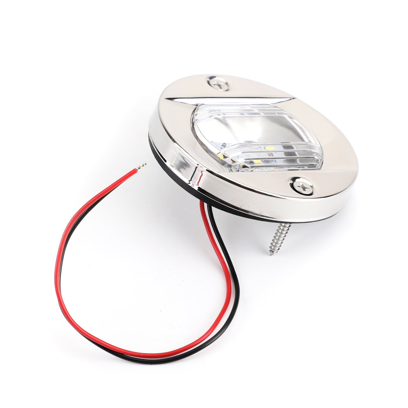 LED Marine Boot Jacht Spiegel Chroom Anker Heklicht Wit Rond 2835-SMD 12V