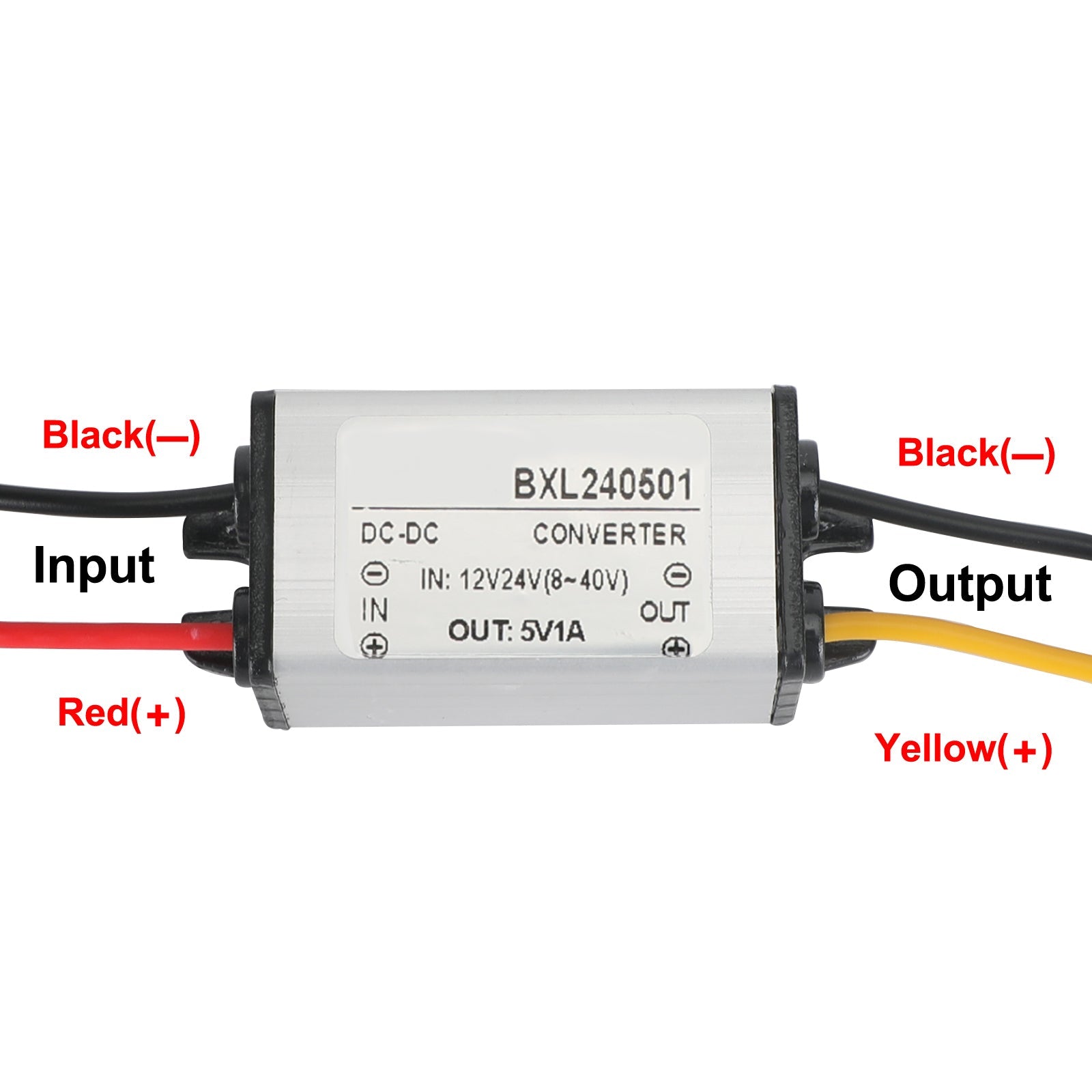 1~5A Waterproof DC/DC Converter Power Supply Regulator 12V/24V Step Down To 5V