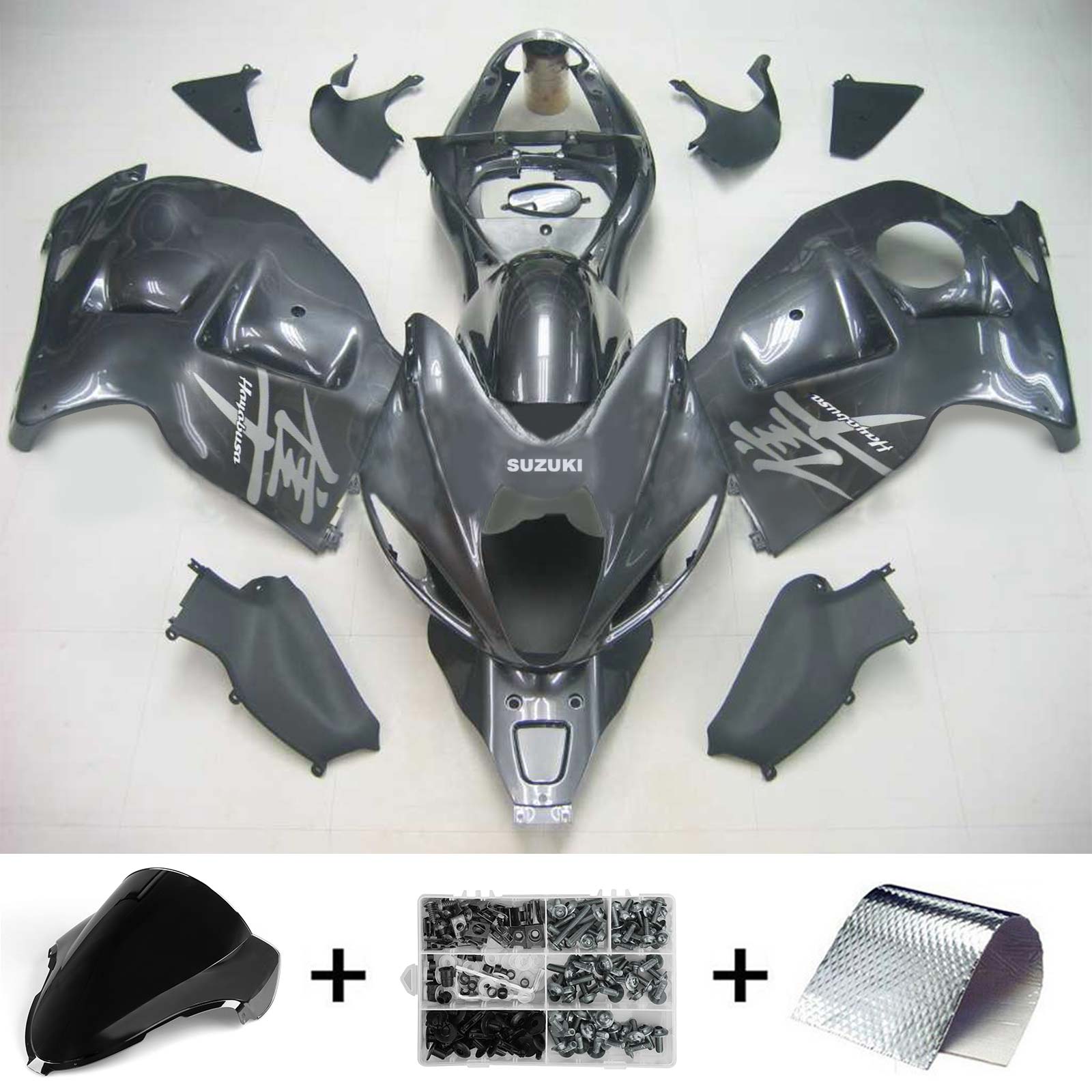 1999-2007 Suzuki Hayabusa GSX1300 Amotopart injectiekuipset carrosserie kunststof ABS #123