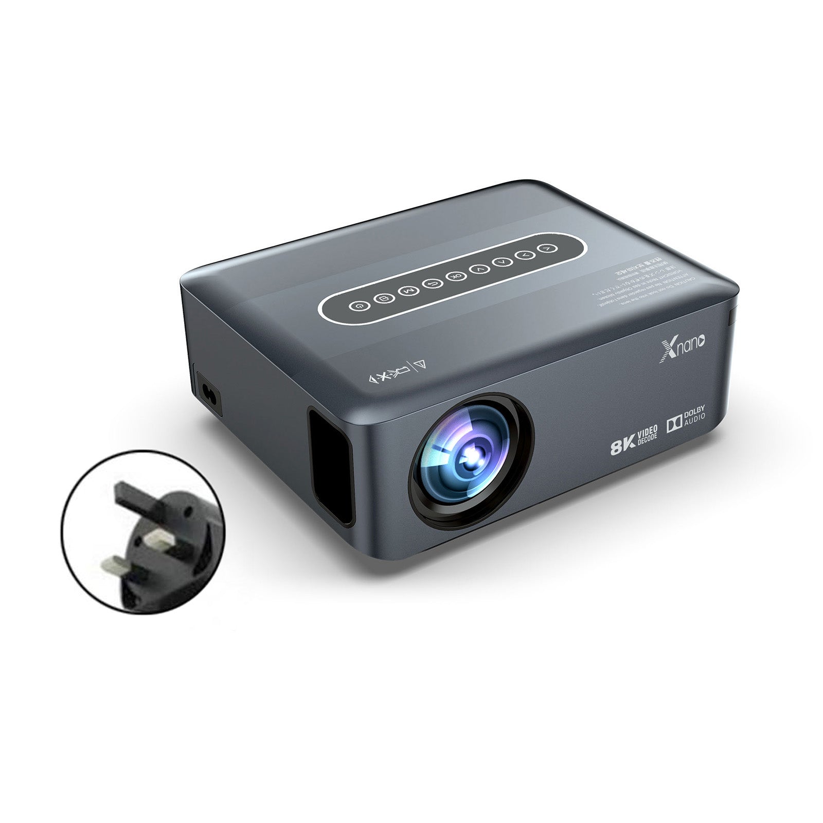 Projection de décodage Ultra HD 8K 1080p projecteur de film Android maison HDMI USB