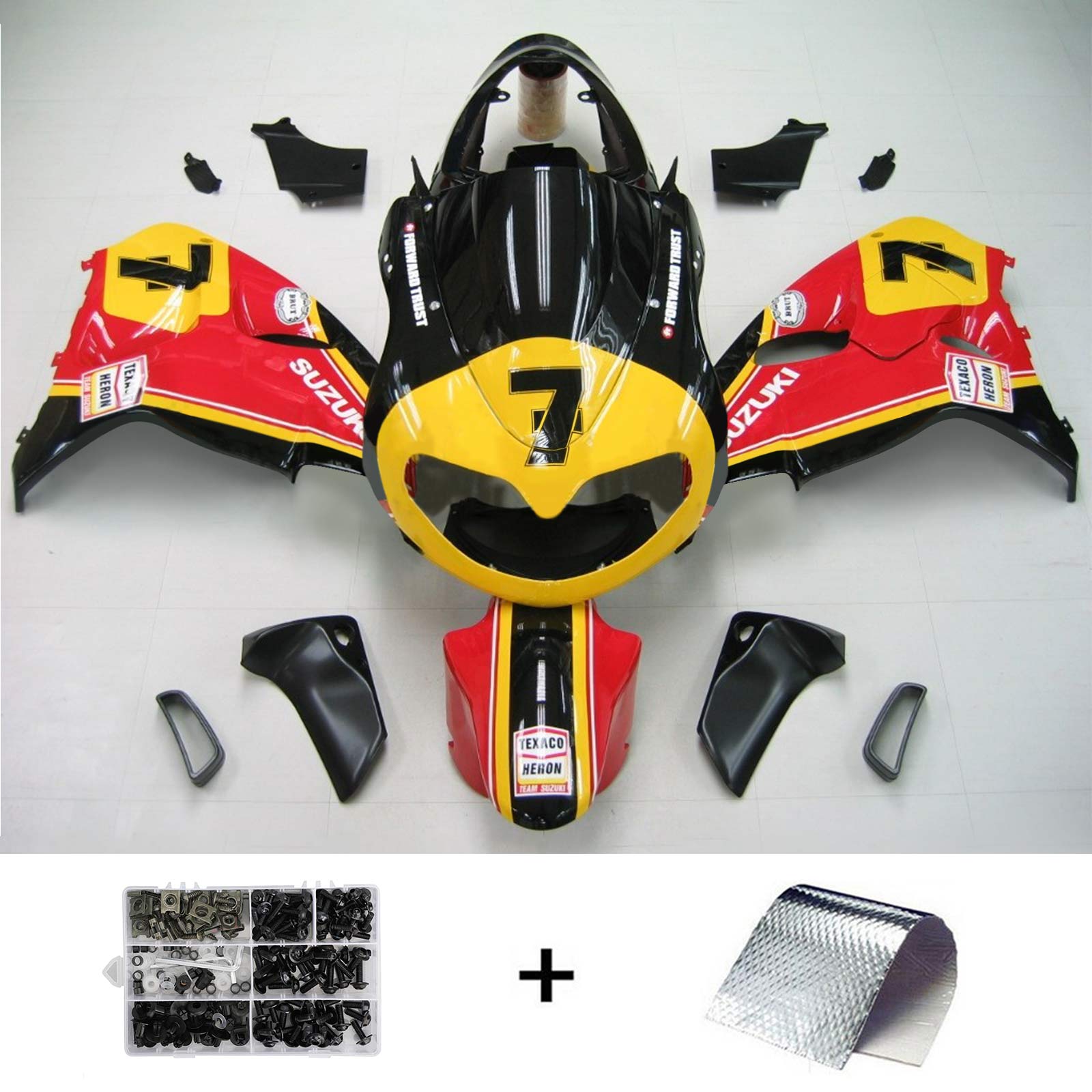 1998-2003 Suzuki TL1000R Amotopart Injection Fairing Kit Bodywork Plastic ABS #132