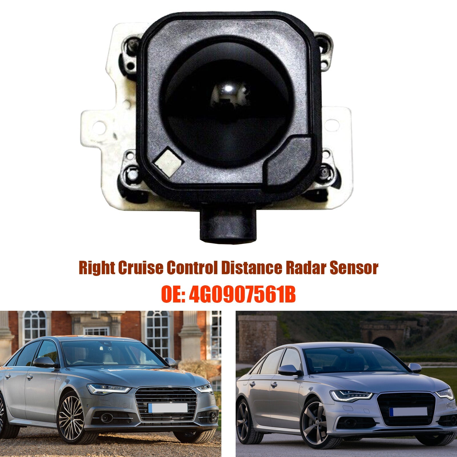 2016-2018 Audi A6 A7 Right Cruise Control Distance Radar Sensor 4G0907561B