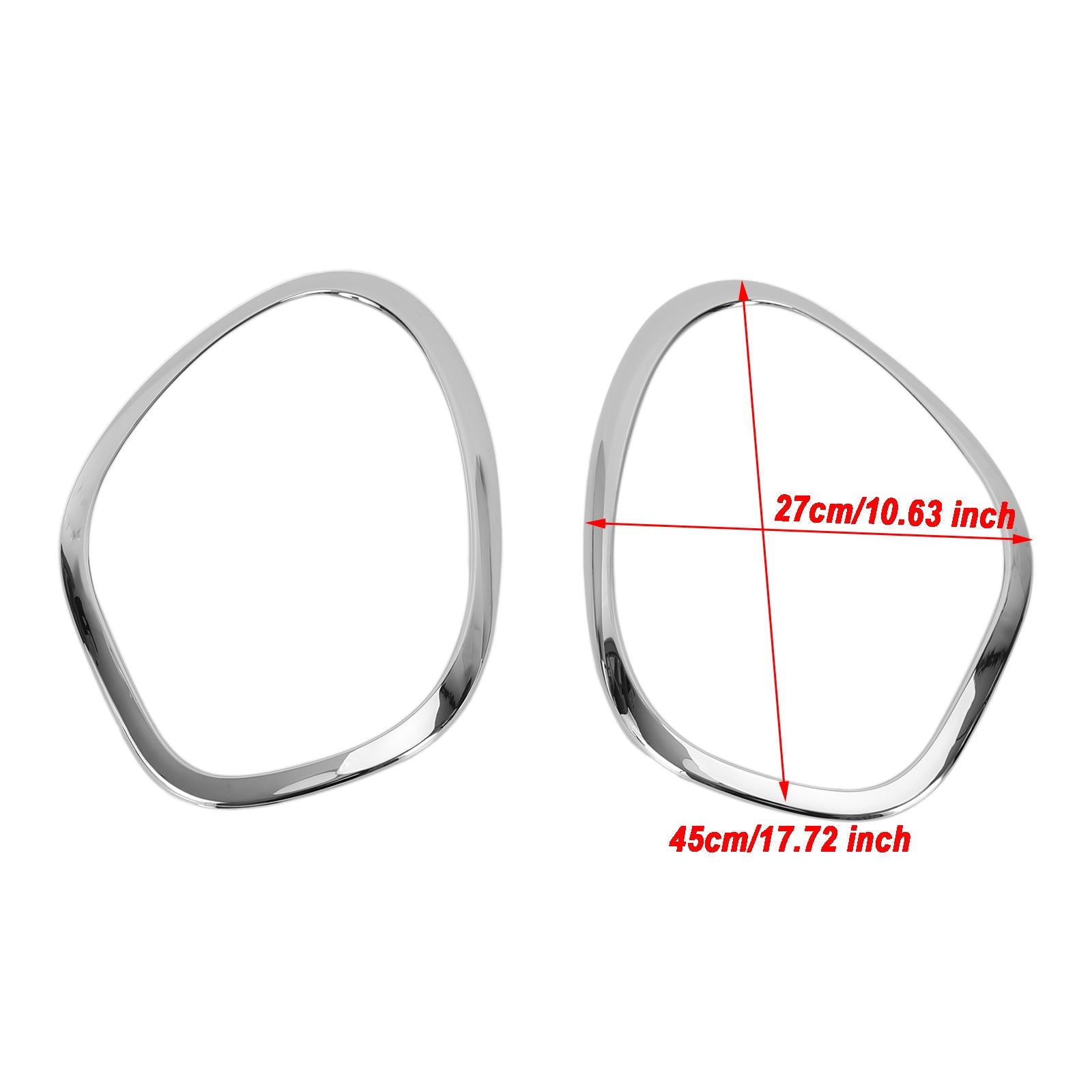 2011-2016 Mini Cooper R60 Countryman Chrome Headlight Trim Ring Bezels 2pcs