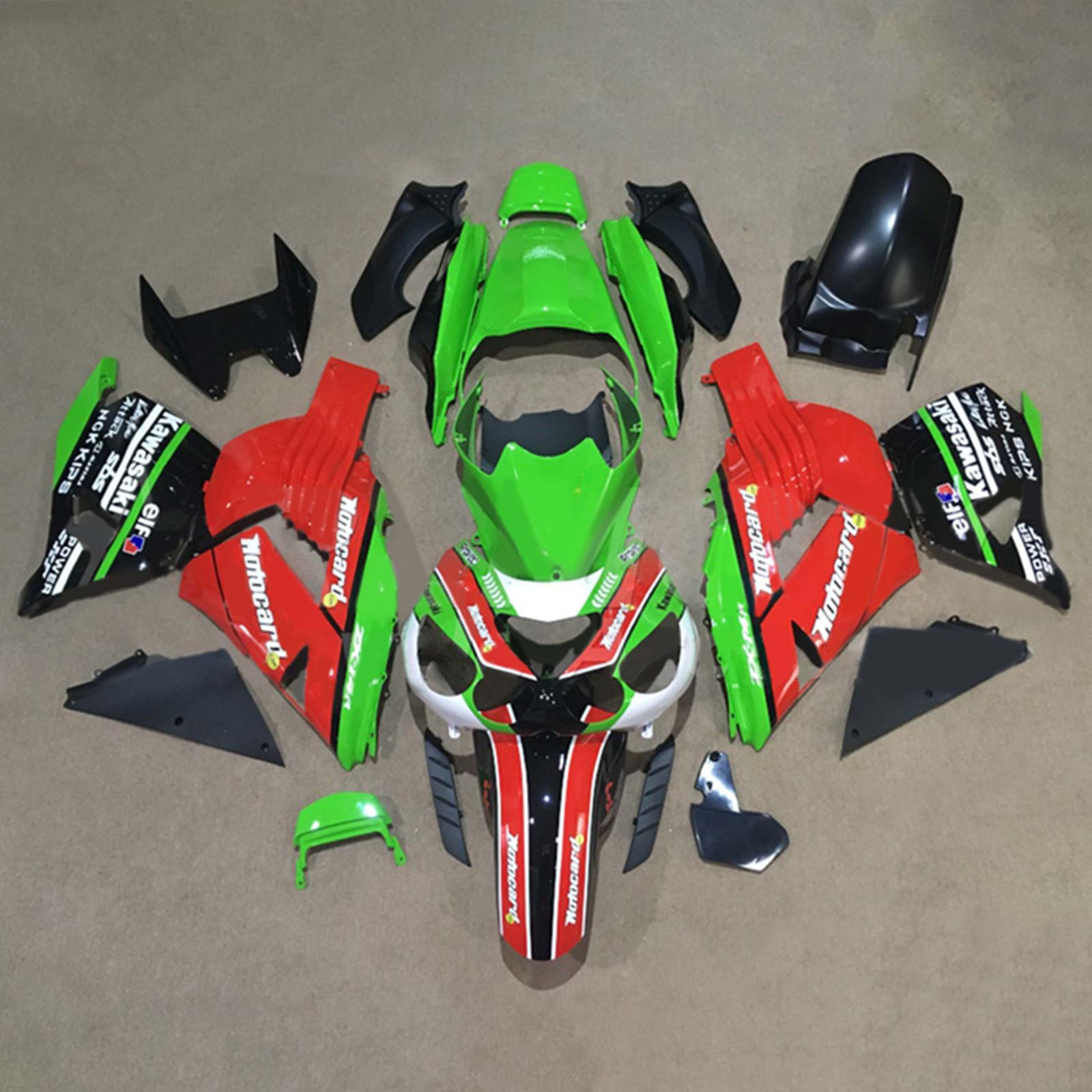 2006-2011 Kawasaki ZX14R Kit de carenado Carrocería Plástico ABS