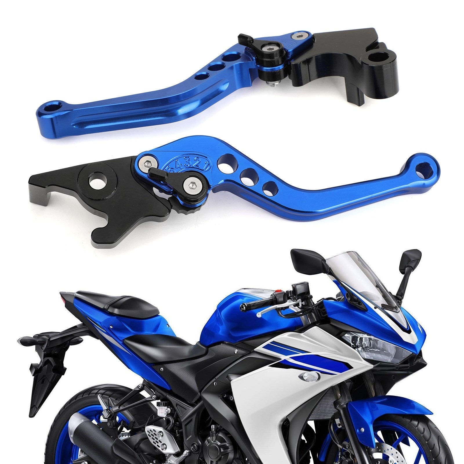 Leviers d'embrayage de frein pour YAMAHA YZF R3 R25 MT 25 2015-2017 argent générique