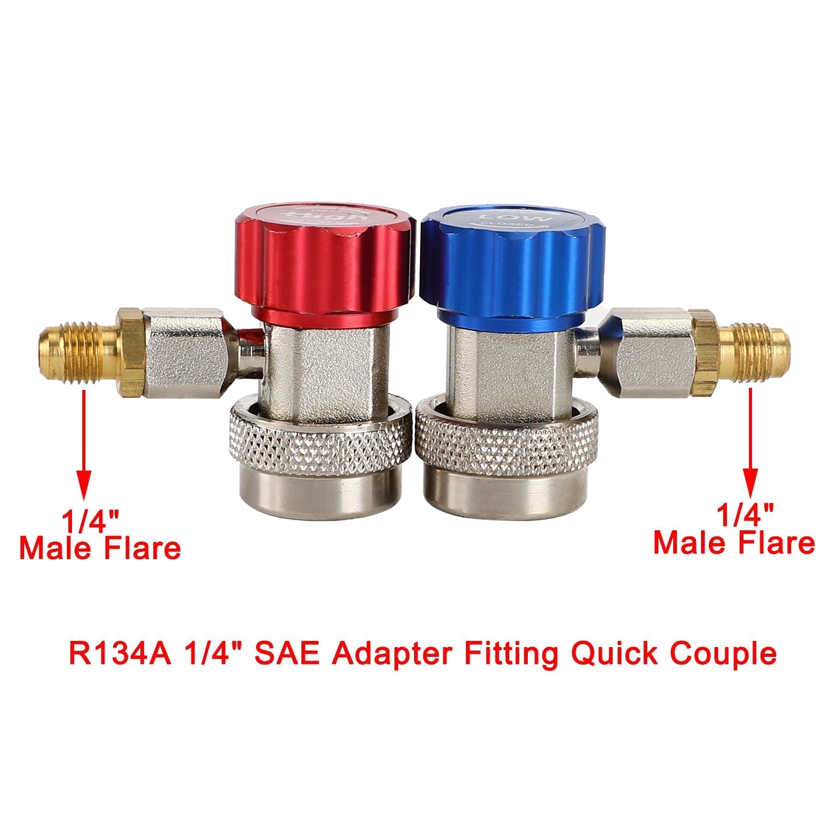 1/4" x 1/2" Adapters Quick Couplers With Can Tap Valve Kit Adjustable Adapter