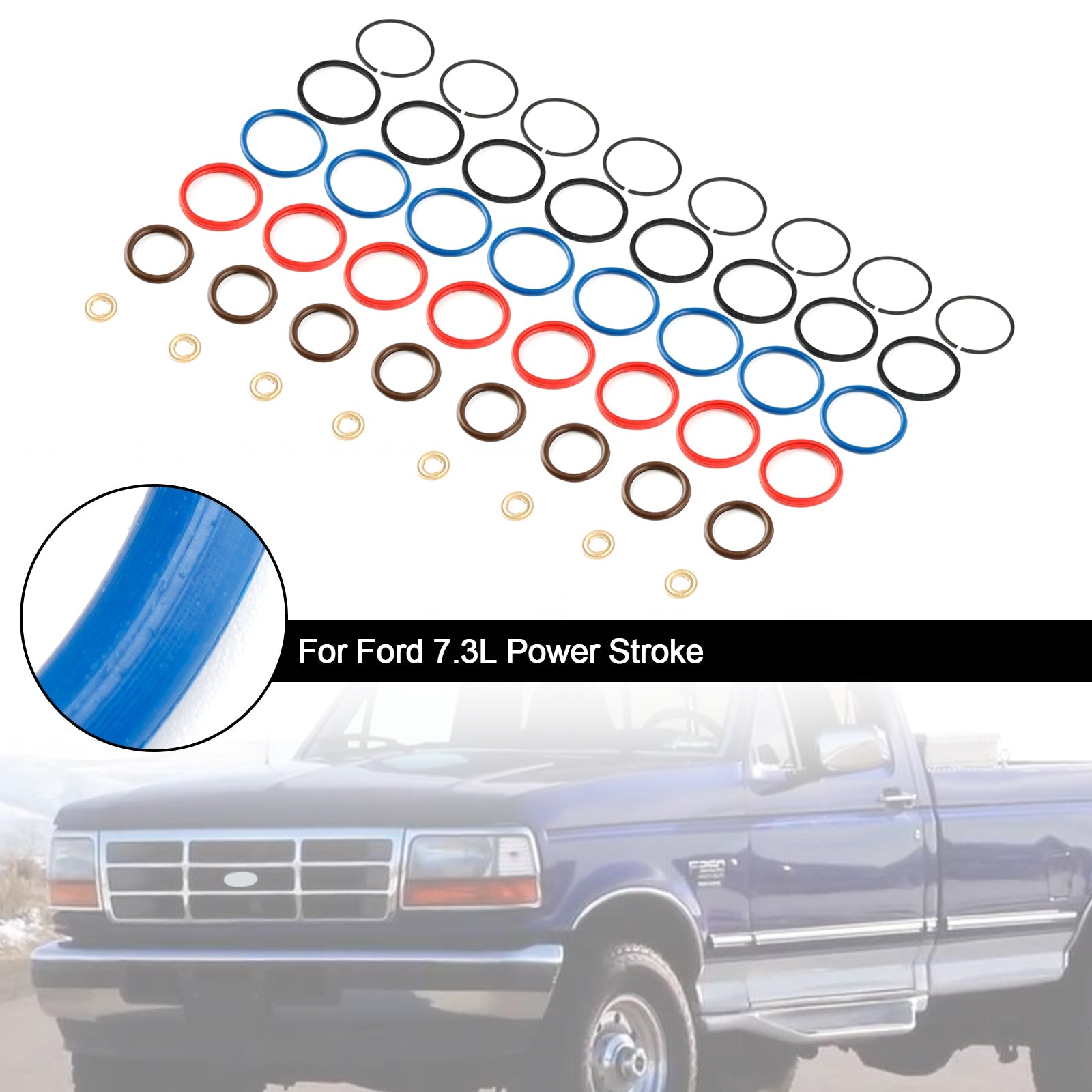 Kit de réparation d'injecteur de carburant, 8 pièces, XC3Z9229AB, adapté à Ford 7,3 l, course électrique CM5010