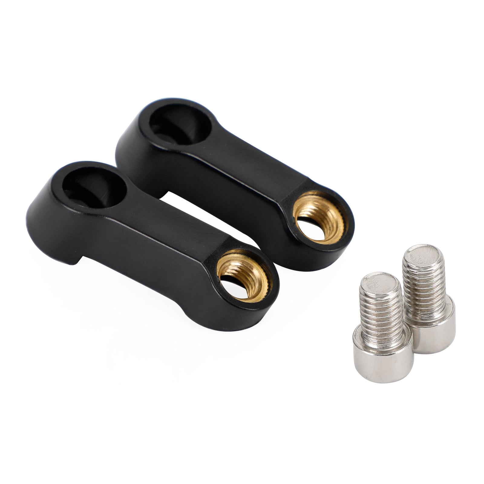 Adaptateur d'extension de miroir ABS pour moto, 10mm x 1, 5, supports de bras, paire droite