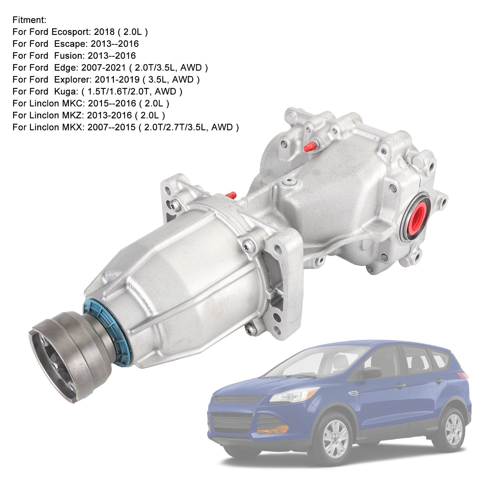 2007-2015 Linclon MKX 2.0T/2.7T/3.5L AWD Rear Differential CV6W-4B025-DF MU7Z-4000-H