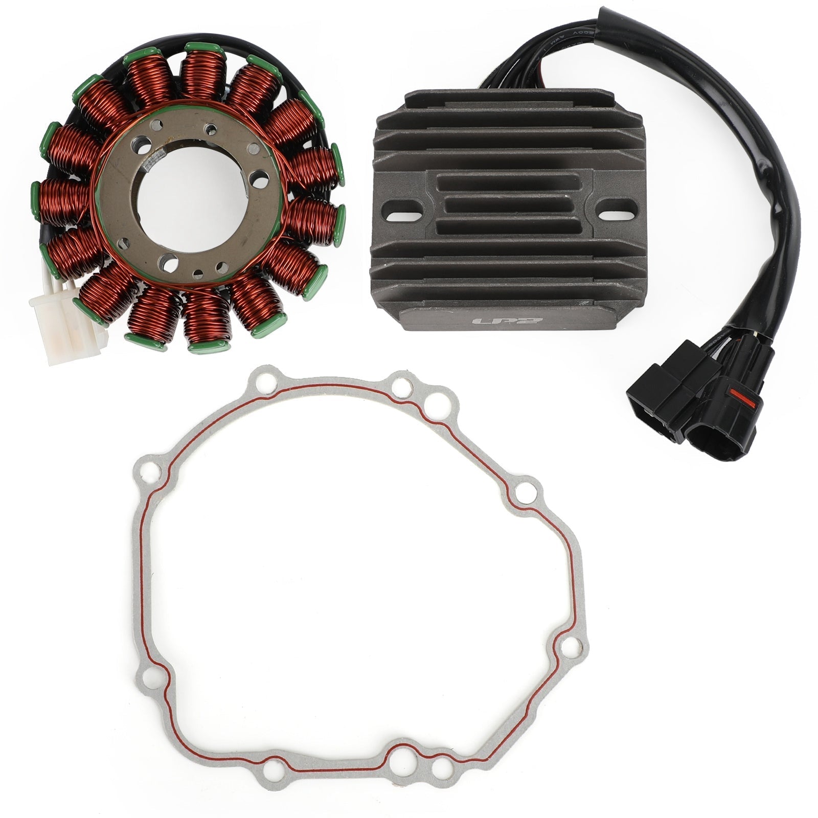 Stator Coil+Voltage Regulator Rectifier+Gasket For Suzuki GSX-R GSXR 1000 07-08 Generic