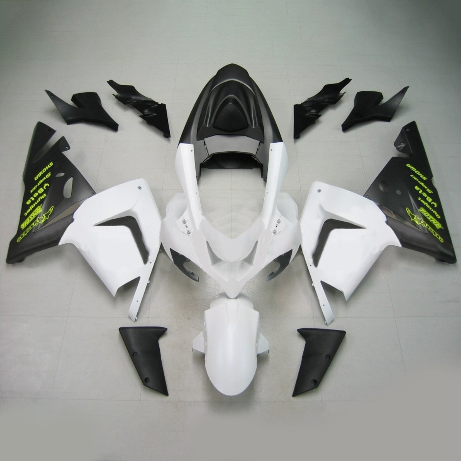 2004-2005 Kawasaki ZX10R Amotopart Injection Fairing Kit Bodywork Plastic ABS #129