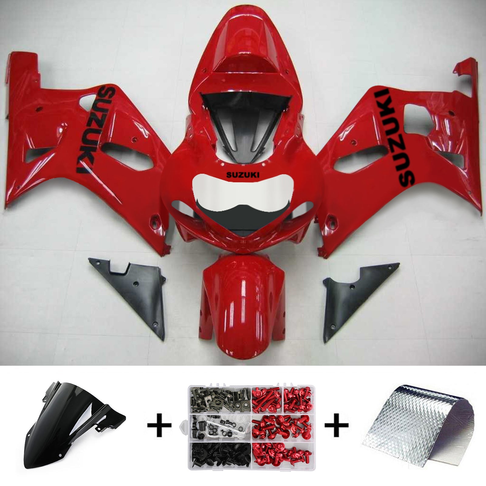 2001-2003 Suzuki GSXR750 K1 Amotopart Kit de carenado de inyección Carrocería Plástico ABS # 117