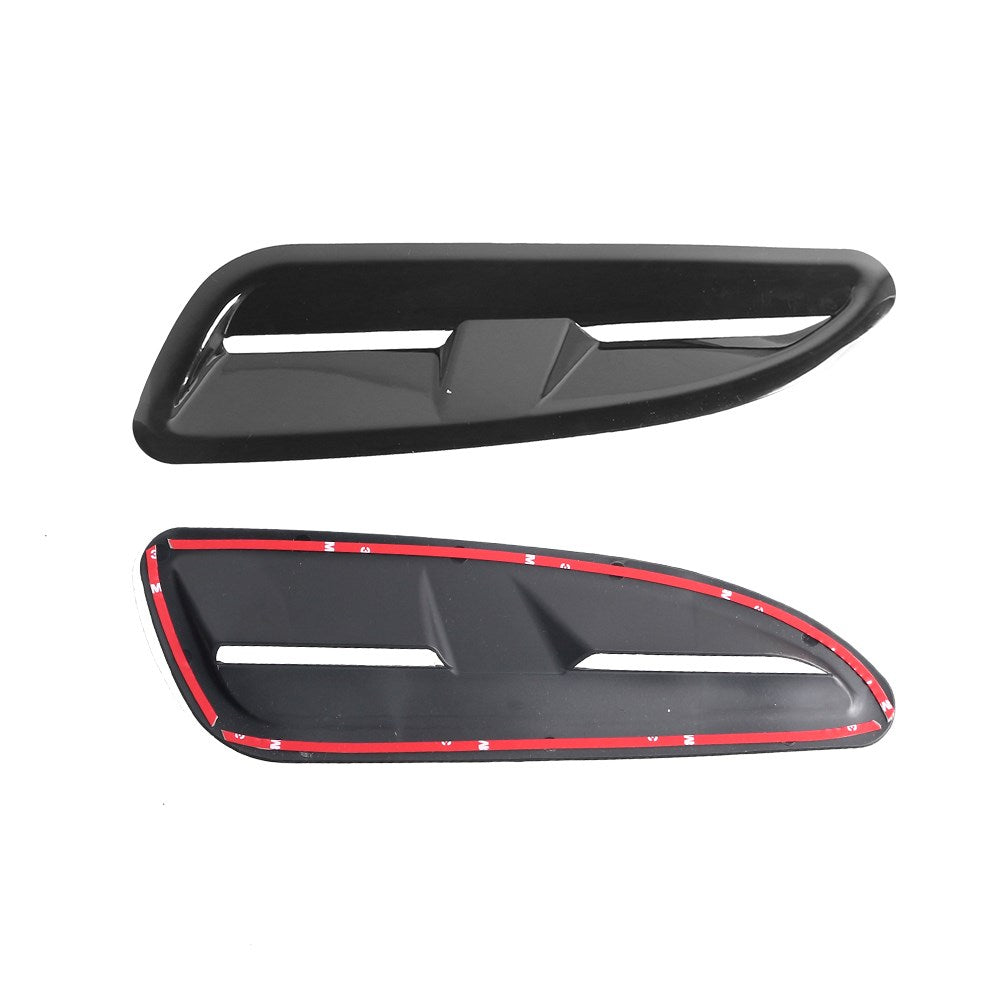 ABS Plastic Bonnet Vents Gloss Black Finish For Jaguar Xkr Style Rs Vxr Ford Bmw