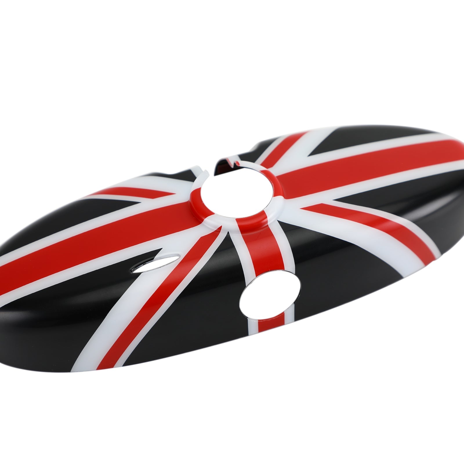 Union Jack UK Flag Rear View Mirror Cover for MINI Cooper R55 R56 R57 Black/Red