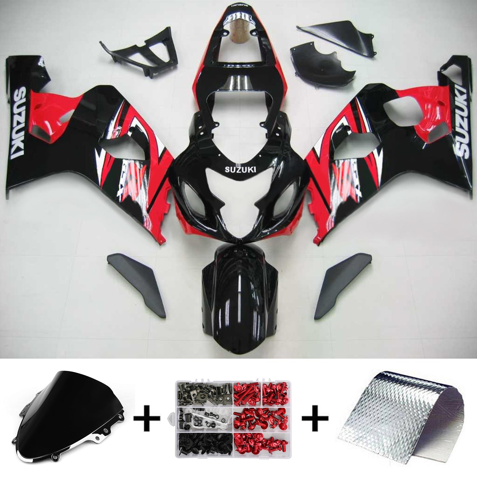 2004-2005 Suzuki GSXR 600/750 K4 Amotopart Injection Fairing Kit Bodywork Plastic ABS #117