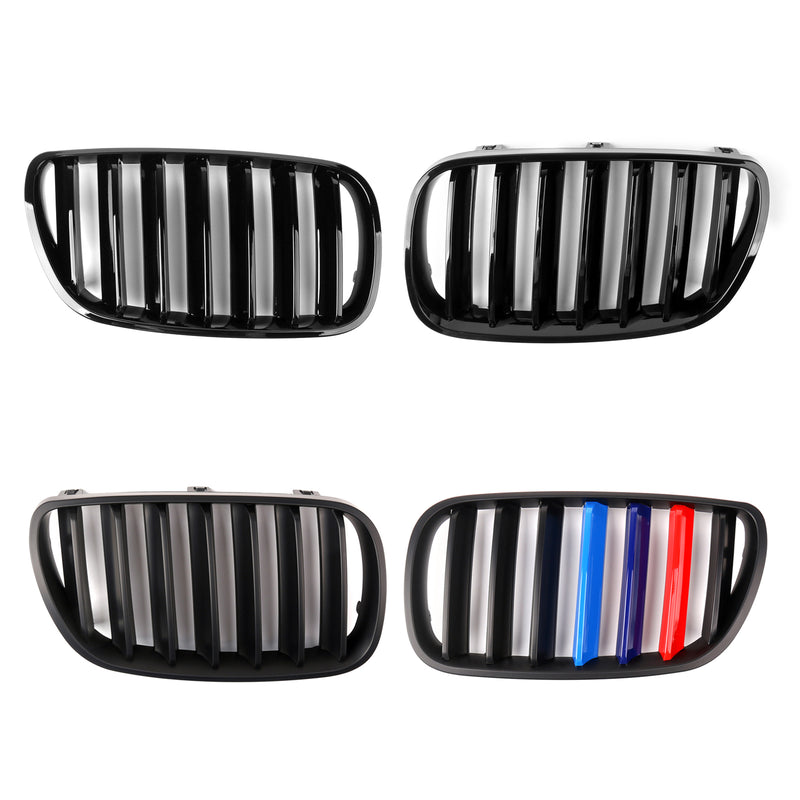 2007-2010 BMW E83 X3 SUV (Facelift) 25si 30si xDrive28i xDrive30i Pair Front Bumper Grille Generic