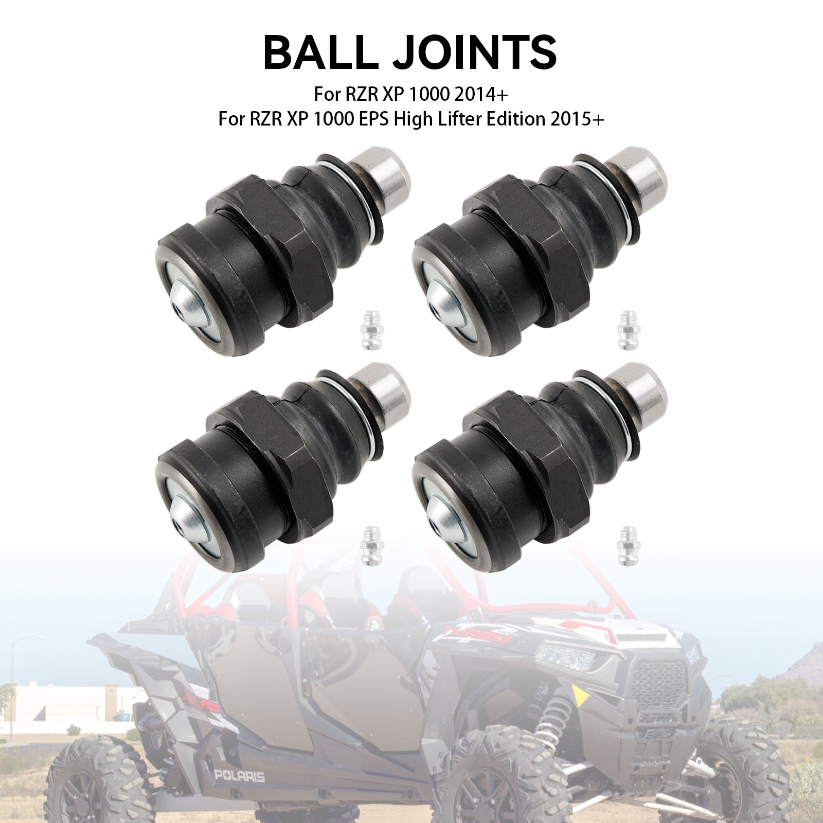 2015+ RZR XP 1000 EPS High Lifter Edition Polaris 4PCS Ensemble de joints à rotule Death Grip