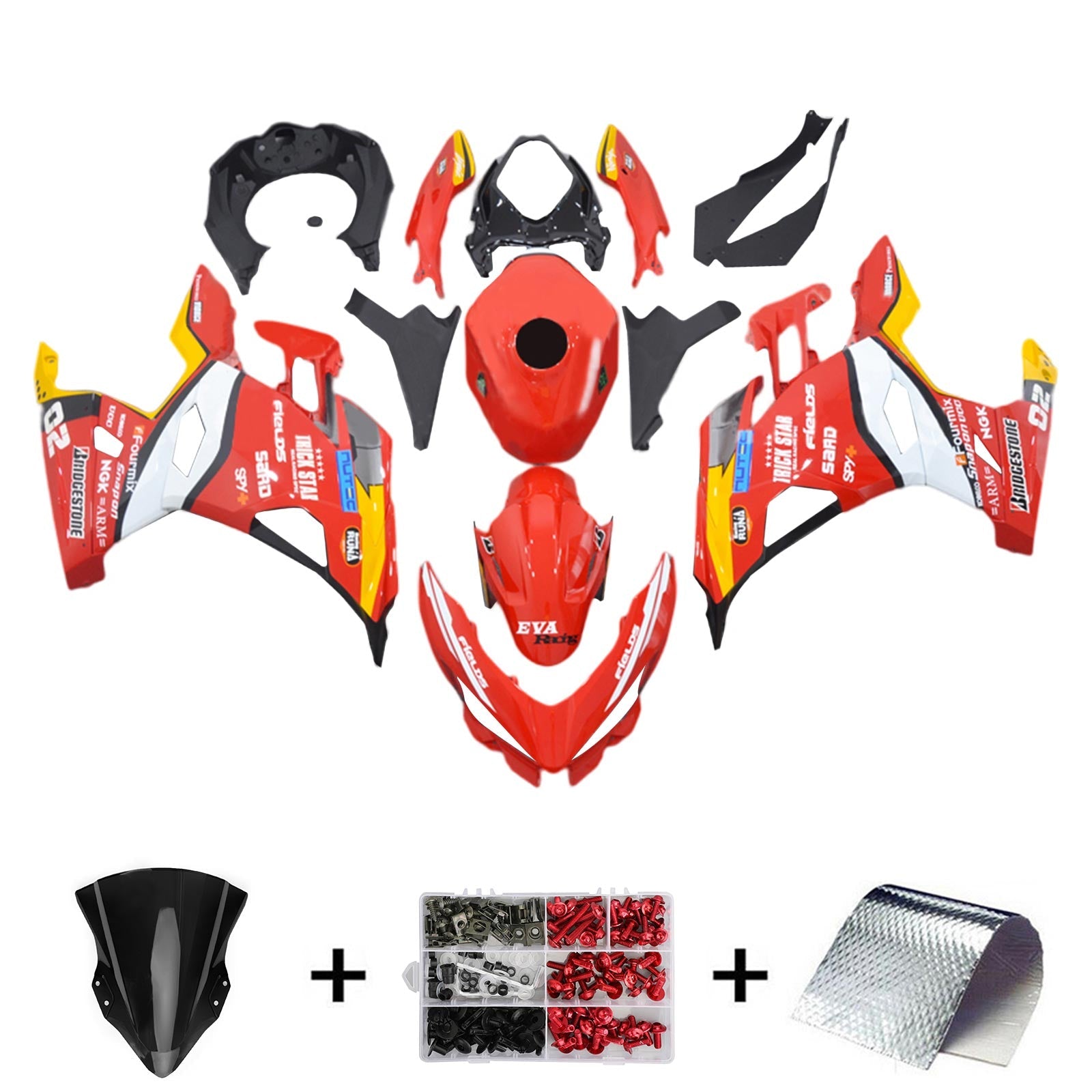 Kit de carenado Kawasaki EX400/Ninja400 2018-2024