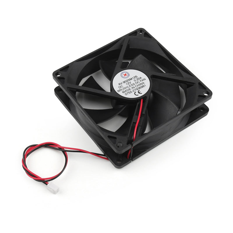 1Pcs DC Brushless Cooling Fan 12V 0.2A 9025S 90x90x25mm 2 Pin CUP Computer Fan