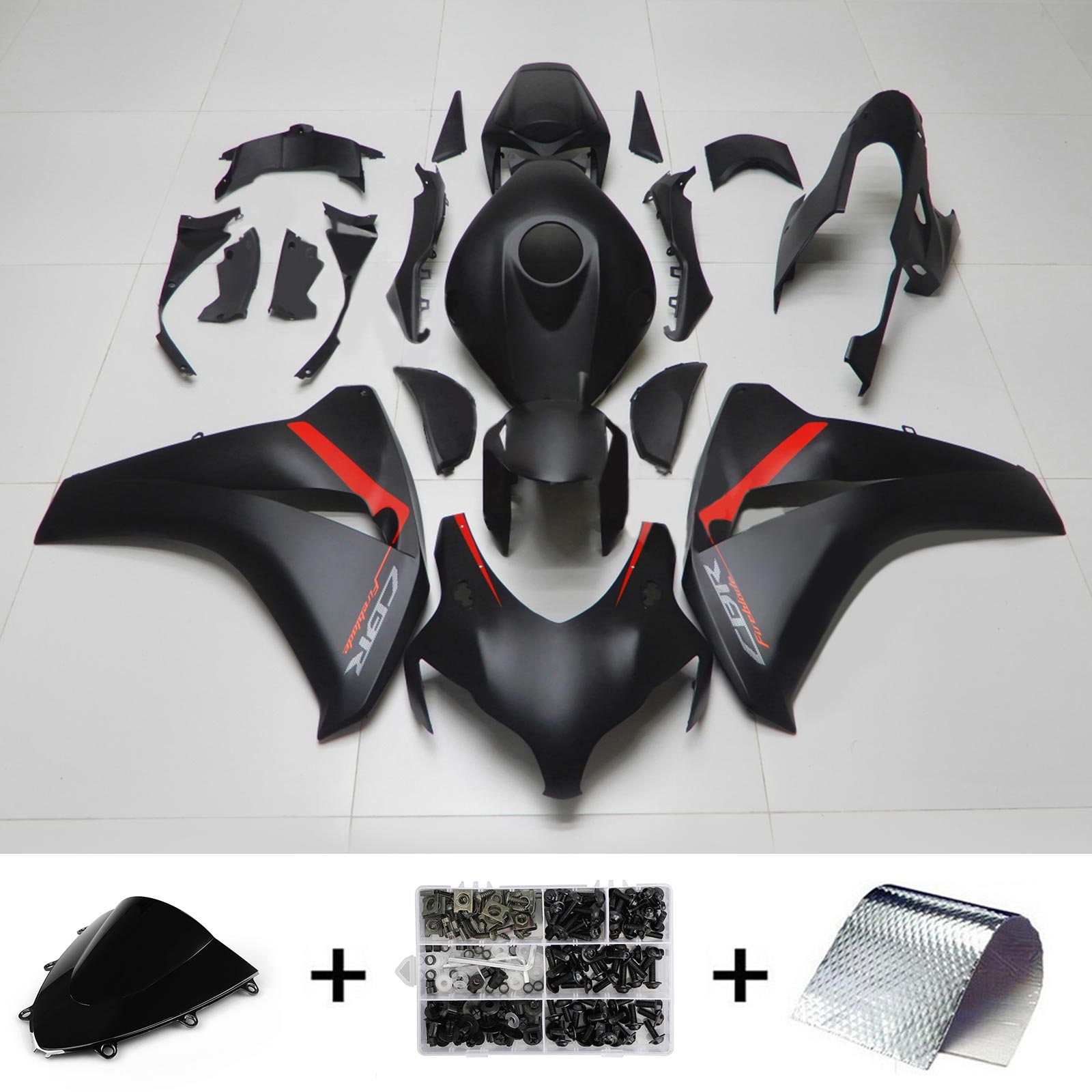 2008-2011 Honda CBR1000RR Injectiekuipset Carrosserie Kunststof ABS #182