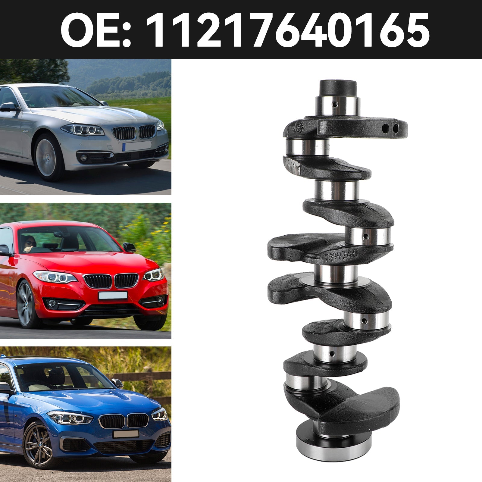 Motorkrukas voor BMW N20 2.0 220i 420i 520i F20 F30 F32 E84 F25 11217640165 Fedex Express