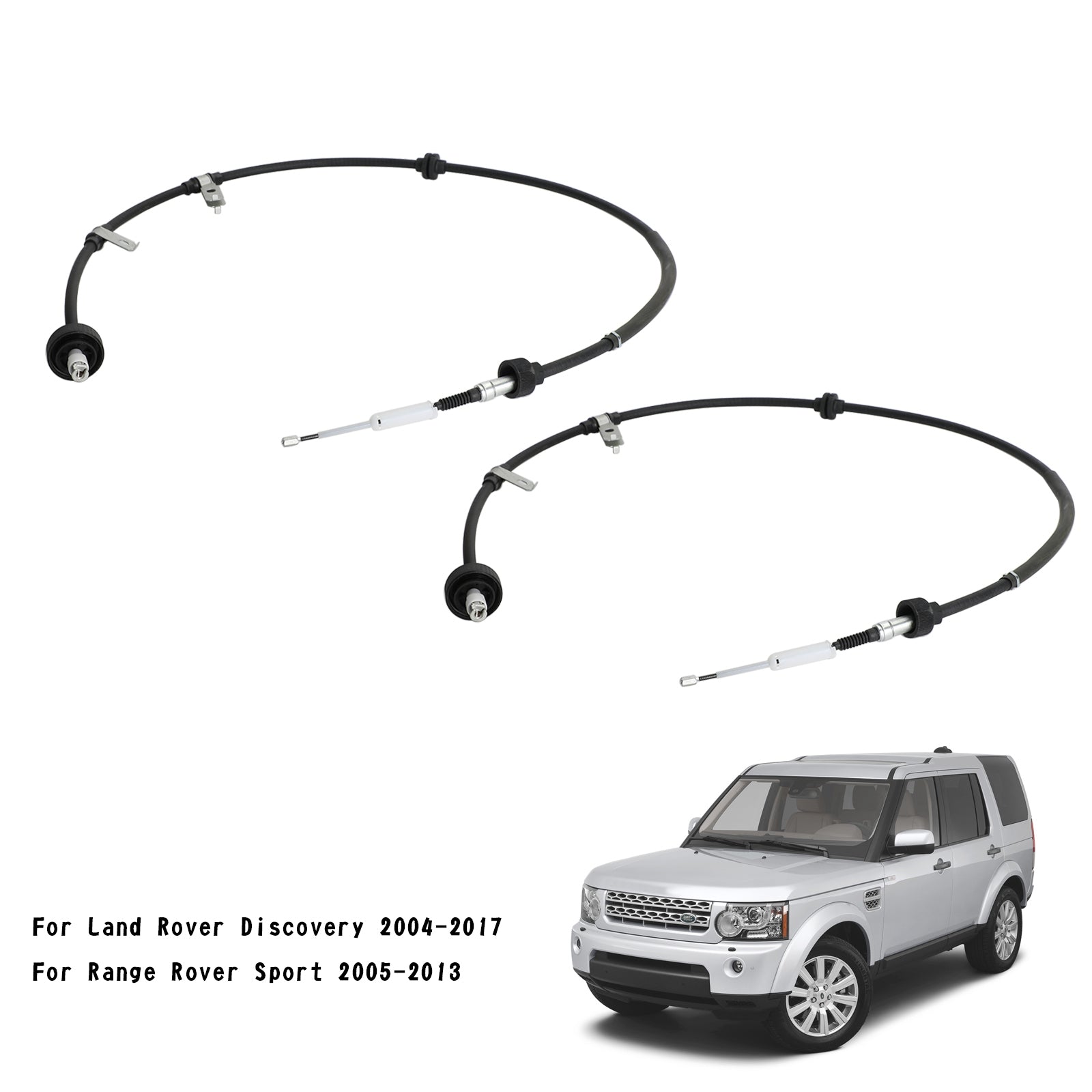 L+R Hand Brake Cables LR018470 For Land Rover Discovery 04-17 Range Rover Sport Generic