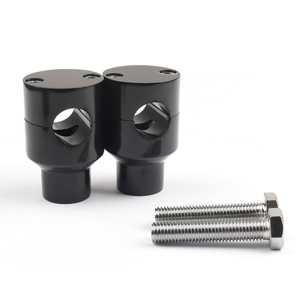 Guidon Riser Risers montage pinces de montage moto vélo 7/8 "22mm noir