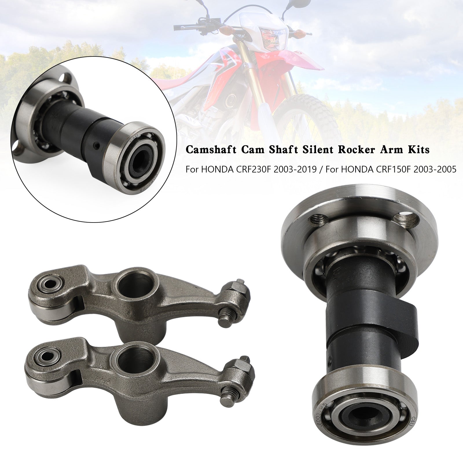 Kits de culbuteurs silencieux d'arbre à cames d'arbre à cames Honda CRF150F CRF230F 2003-2019