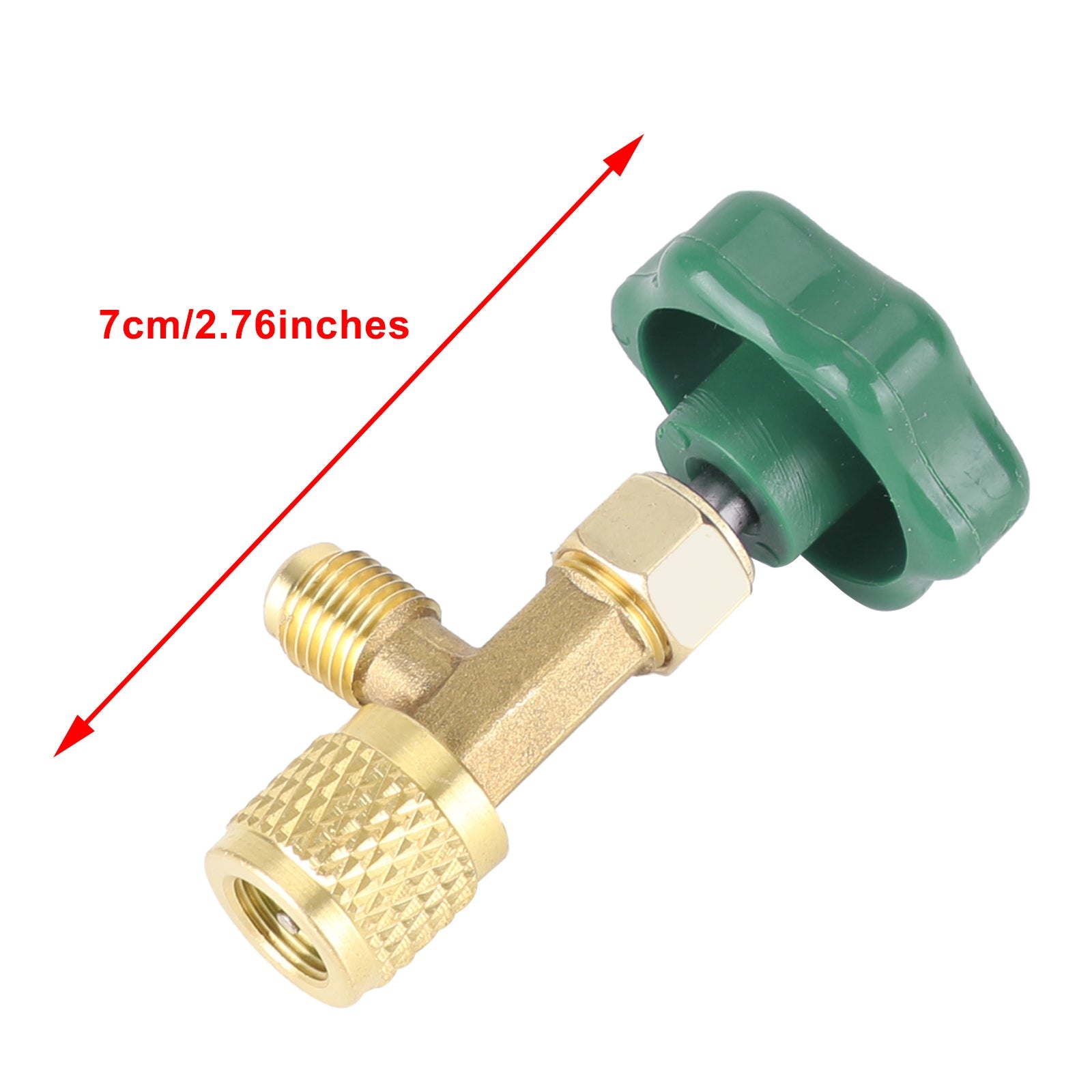 Pour R22 R134A R410A gaz réfrigérant Ac peut robinet ouvre-bouteille 1/4Sae vert