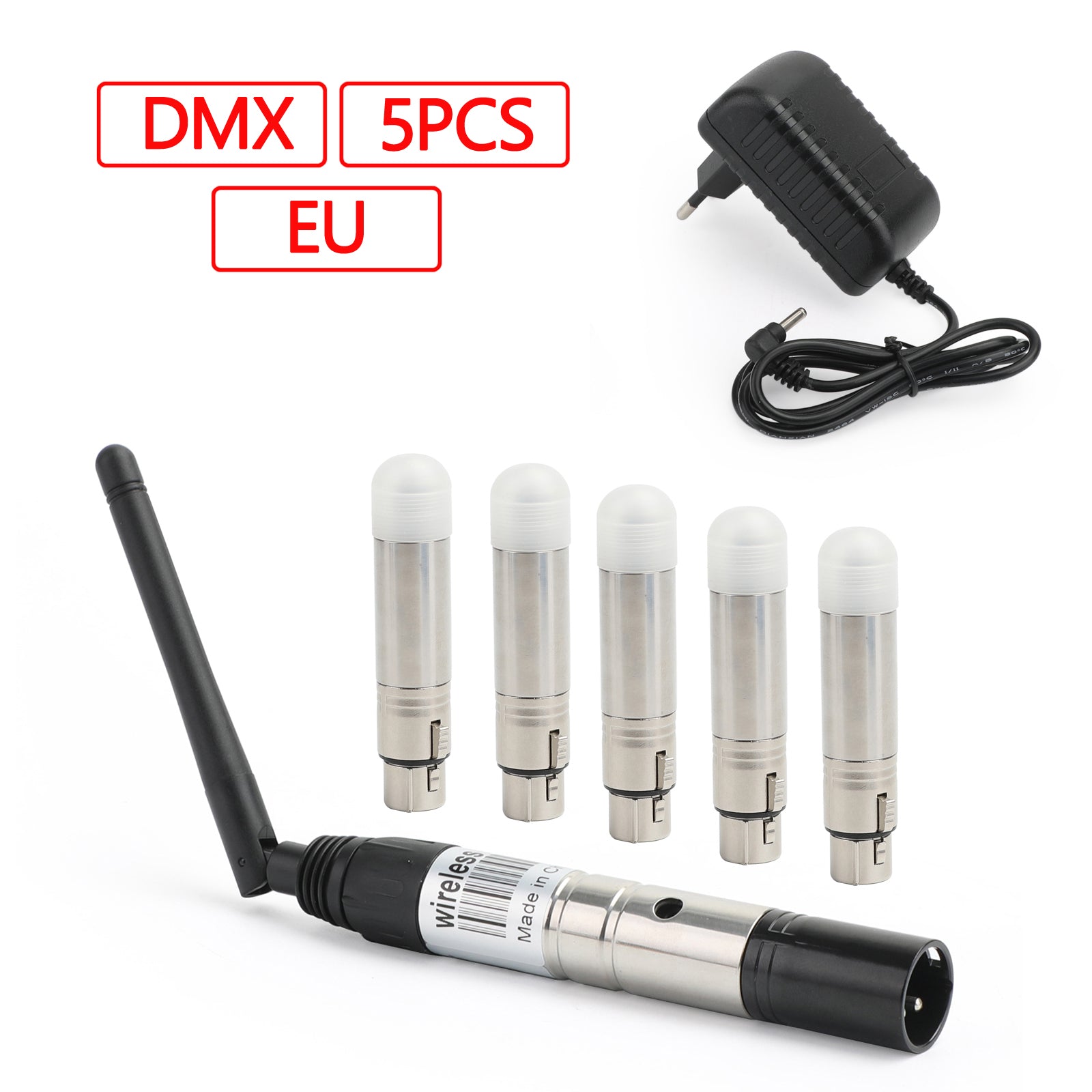 Émetteur-récepteur sans fil DMX512, contrôleur DMX 2.4G, éclairage de scène, EU