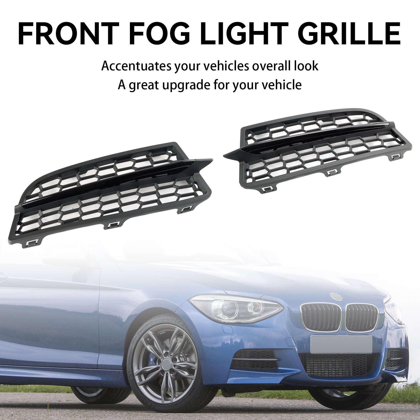 2011-2015 BMW 1-Serie F20 M Model 2 STKS Voorbumper Mistlamp Cover Bezel Grill Grille 51118053803