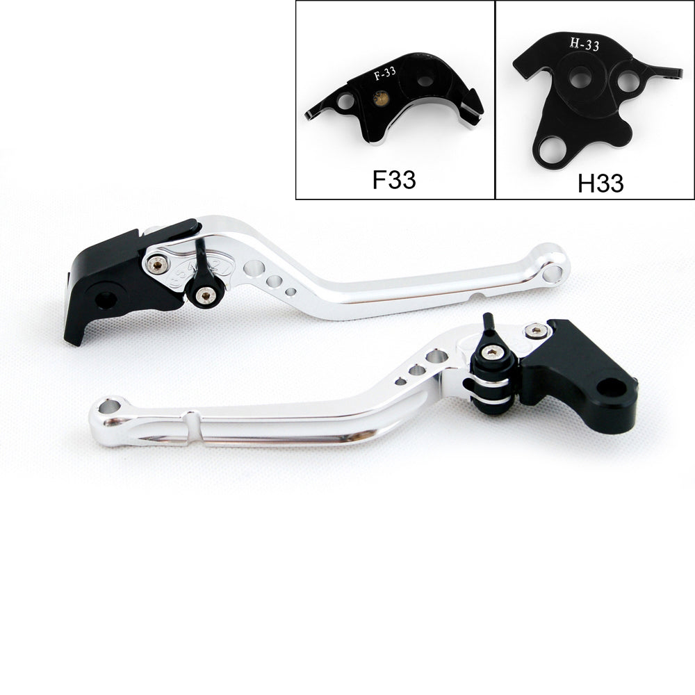 Leviers d'embrayage de frein longs pour Honda CB1000R 08-14 CBR1000RR/FIREBLADE 04-07 noir générique