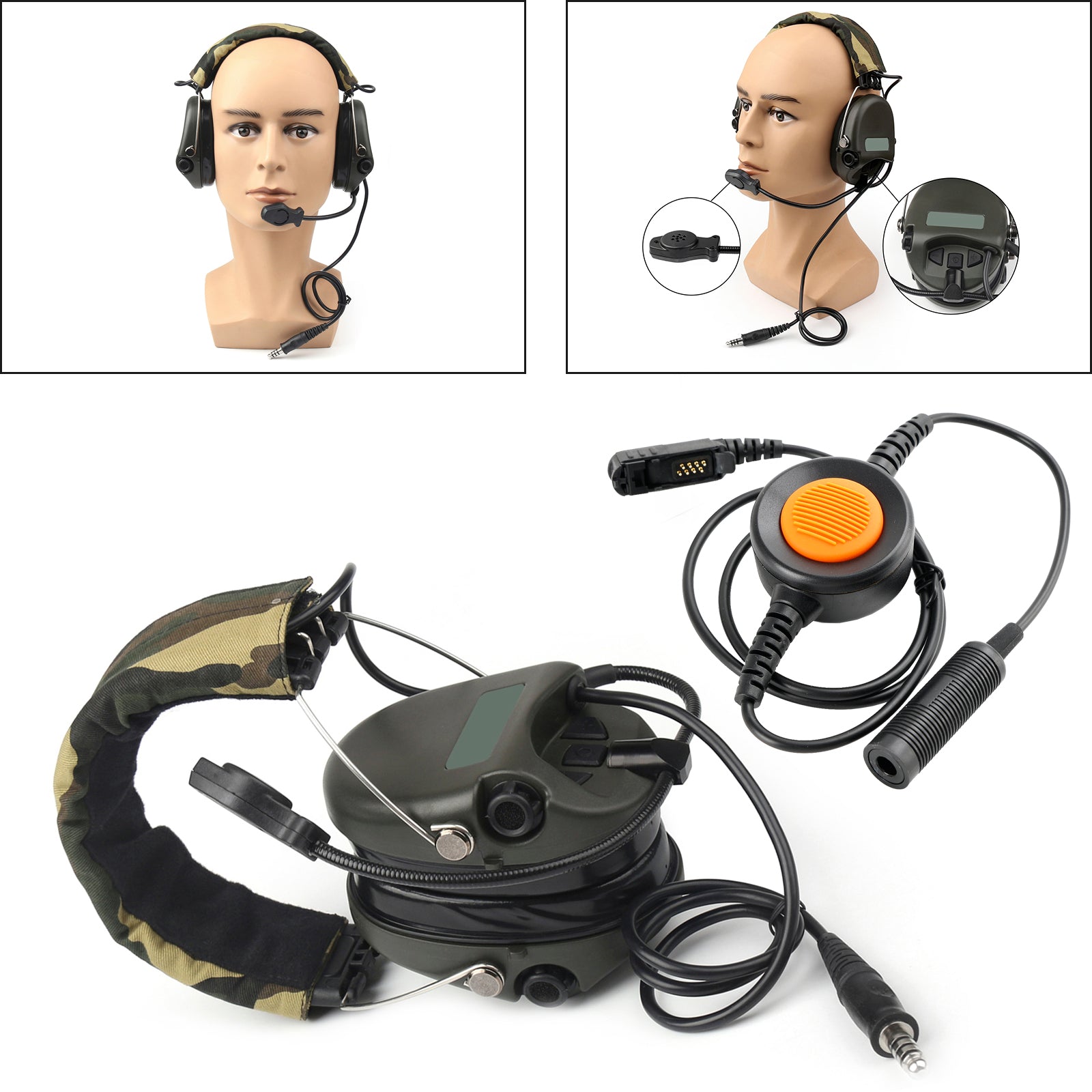 H60 Sound Pickup Noise Reduction CS Headset For XPR3300/3500 XIRP6600/P6620