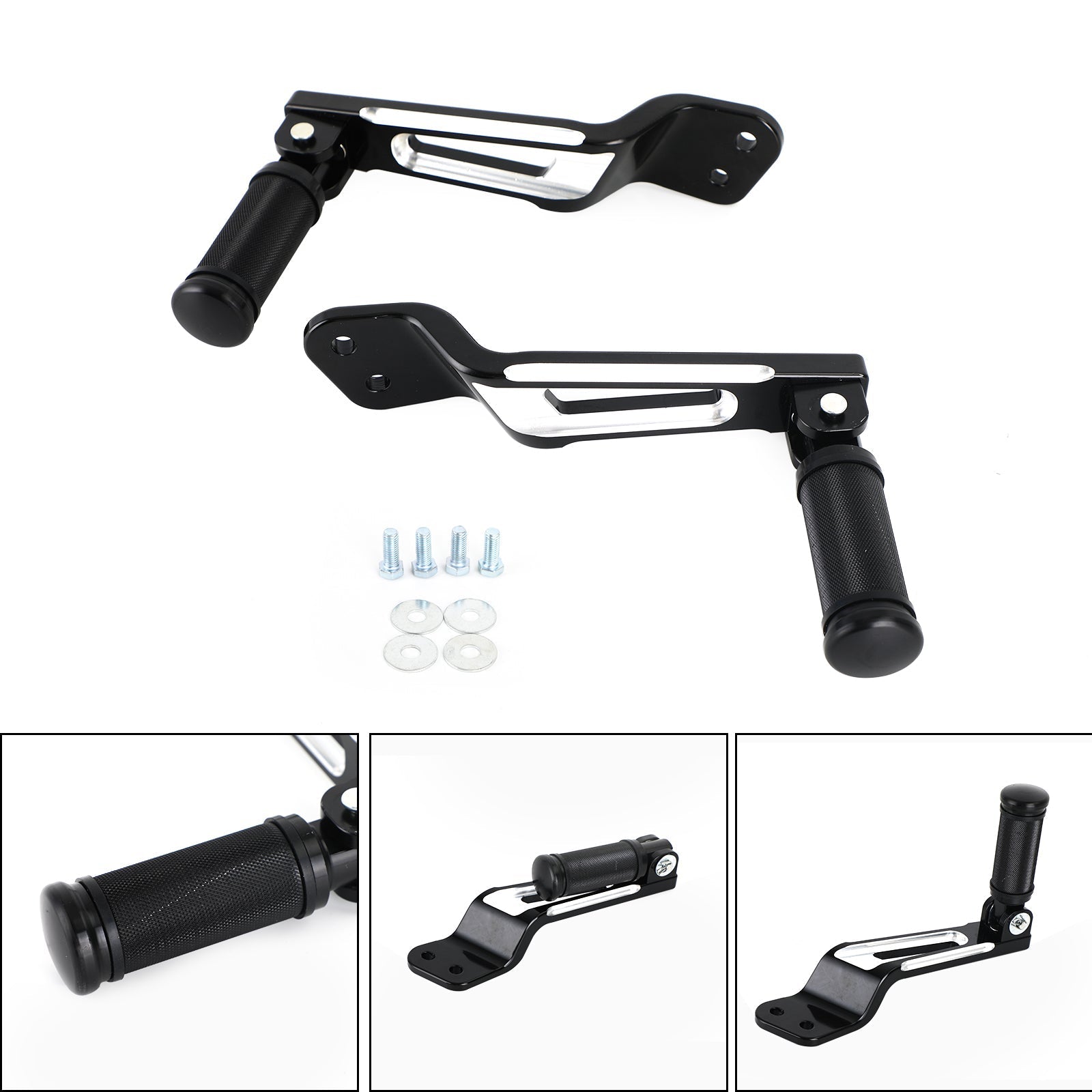 Rear Passenger Pillion Seat Foot Peg Pedal Set For Yamaha XVS950 2020