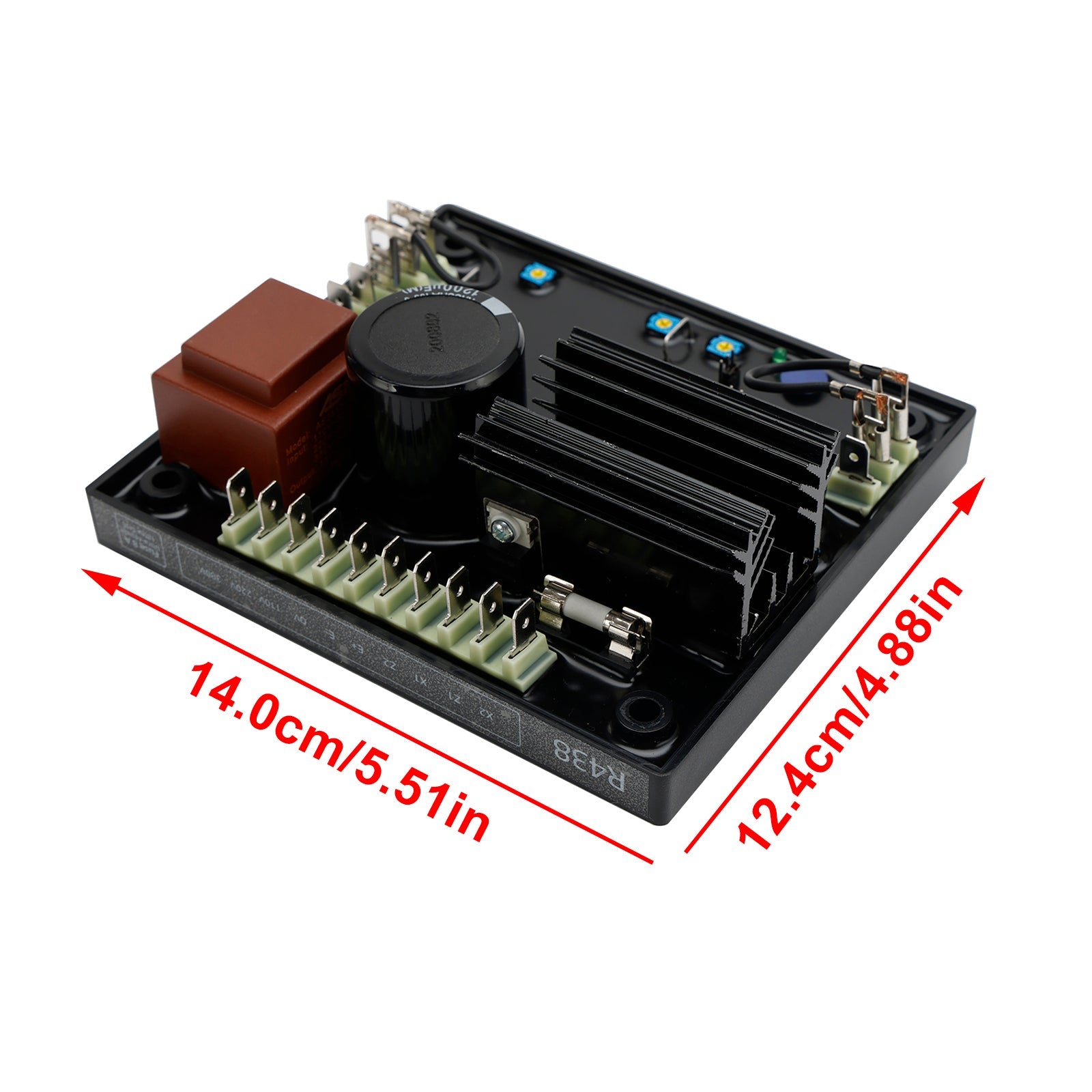 Automatisk spenningsregulator AVR R438 kompatibel med Leroy Somer Generator