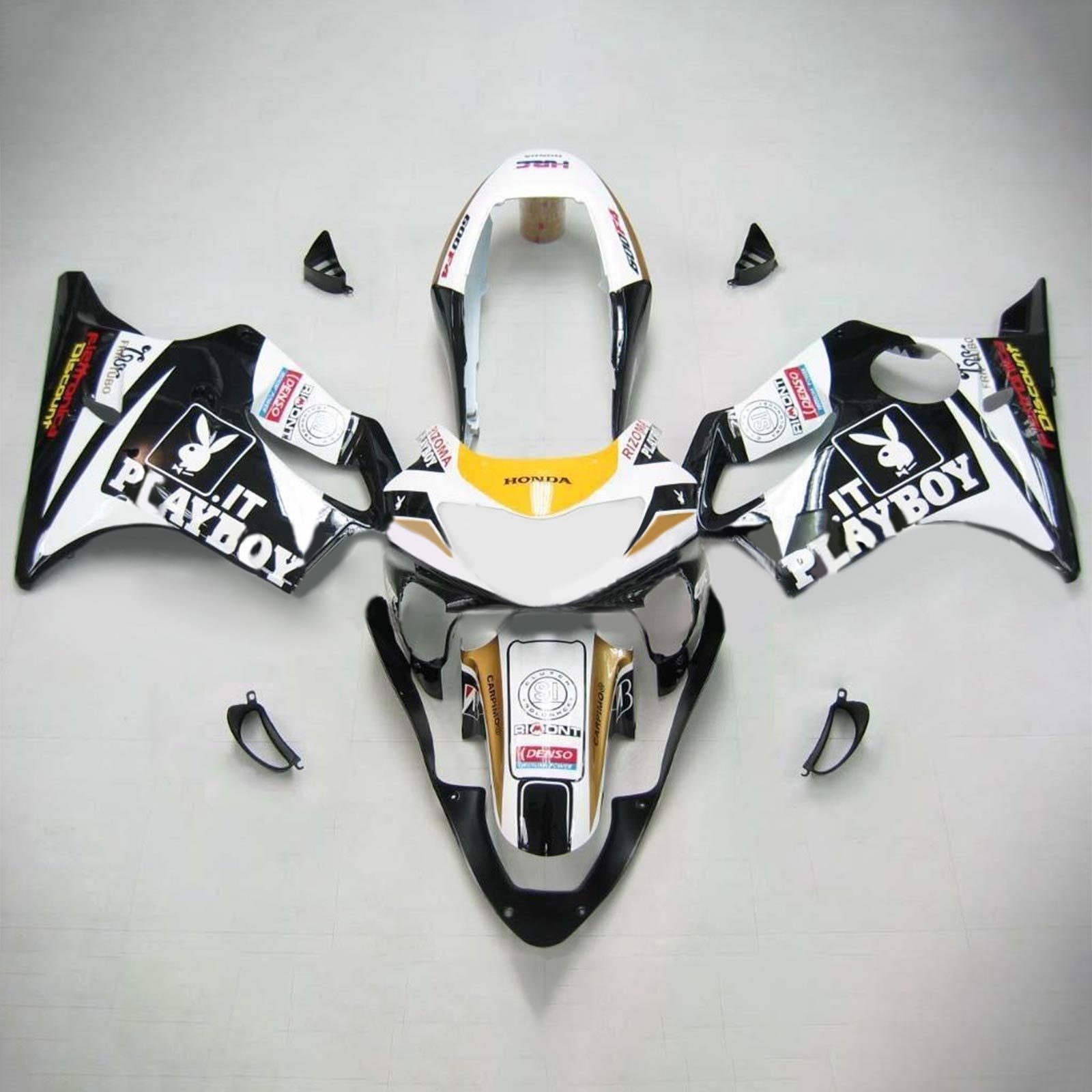 1999-2000 Honda CBR600F4 Amotopart Injection Fairing Kit Bodywork Plastic ABS #101