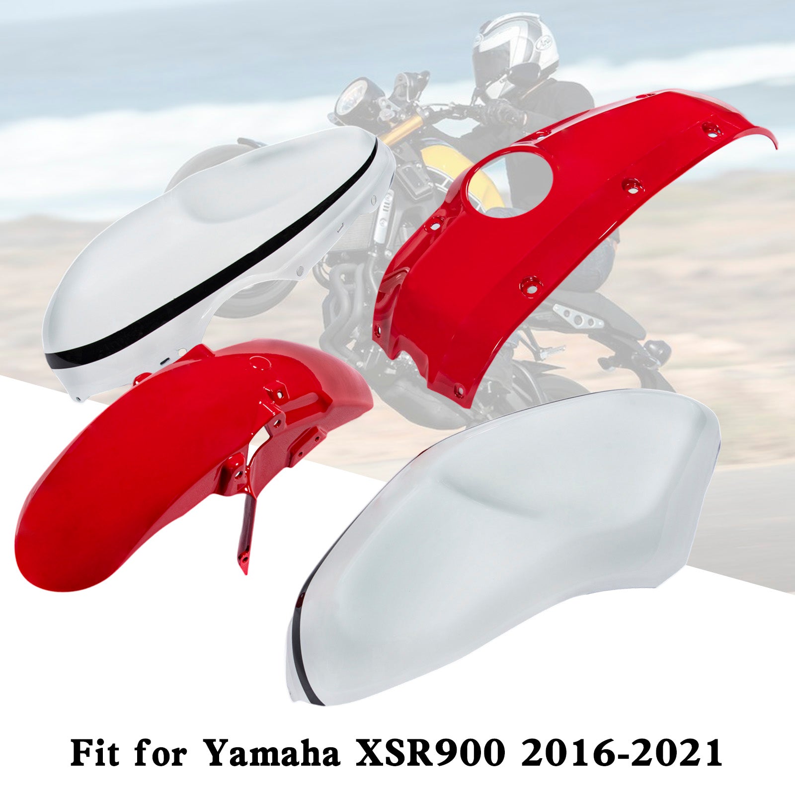 Kit de carénage de carrosserie en plastique ABS d'injection Yamaha XSR900 2016-2021 001#