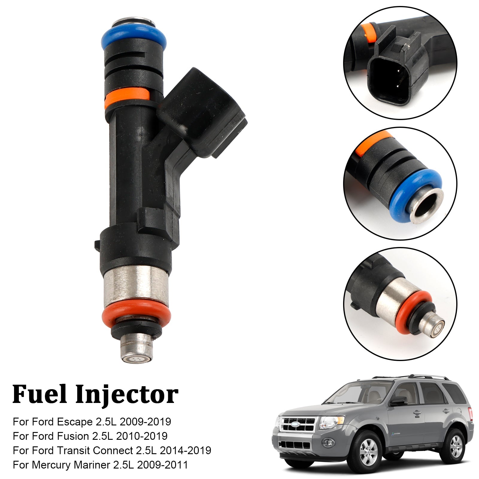 Injecteur de carburant 0280158162 adapté à Ford Escape Fusion Mercury Mariner 2.5 l4 1 pièce