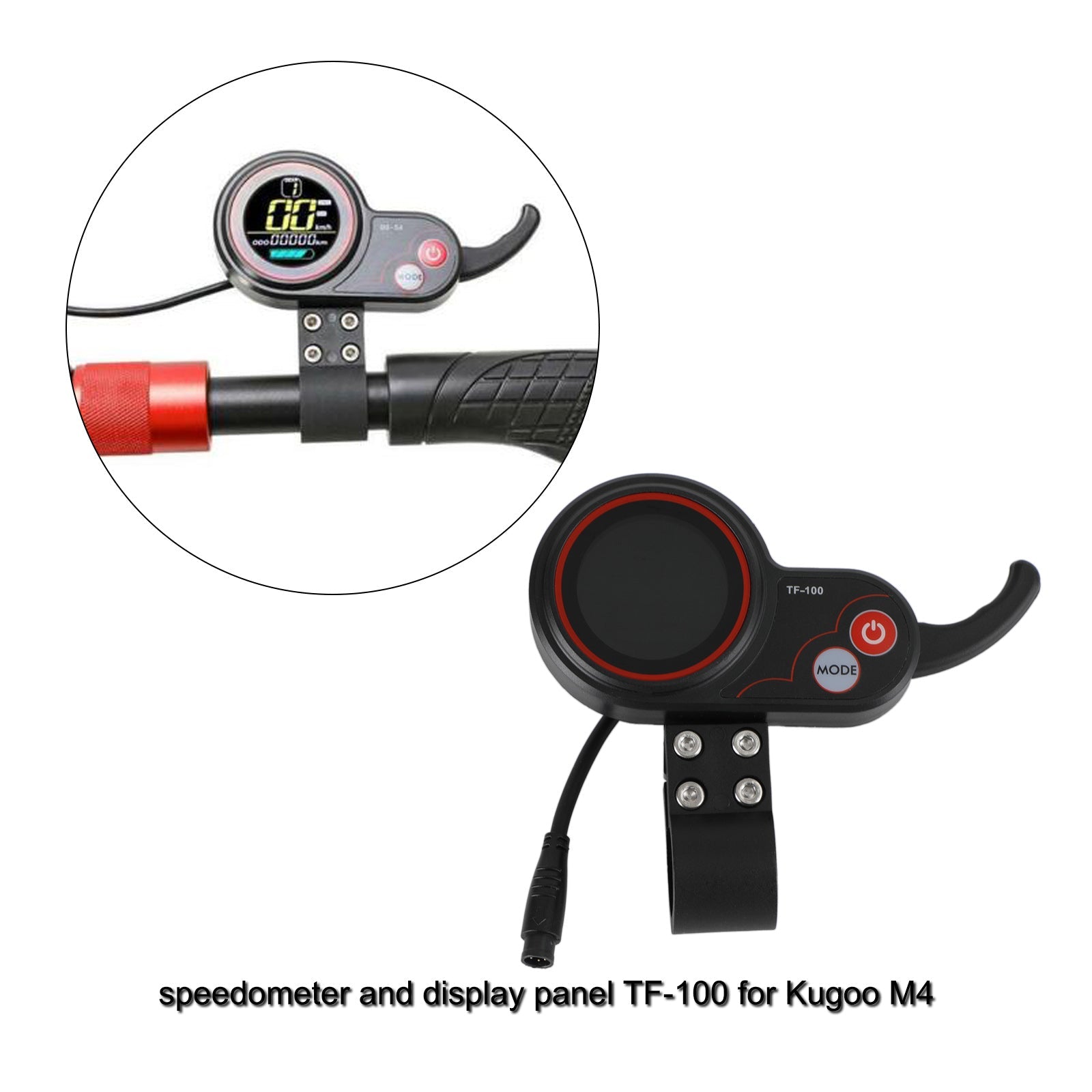 Elektrisk scooter TF-100 48V 20A Display speedometer Passer til Kugoo m4/M4 Pro