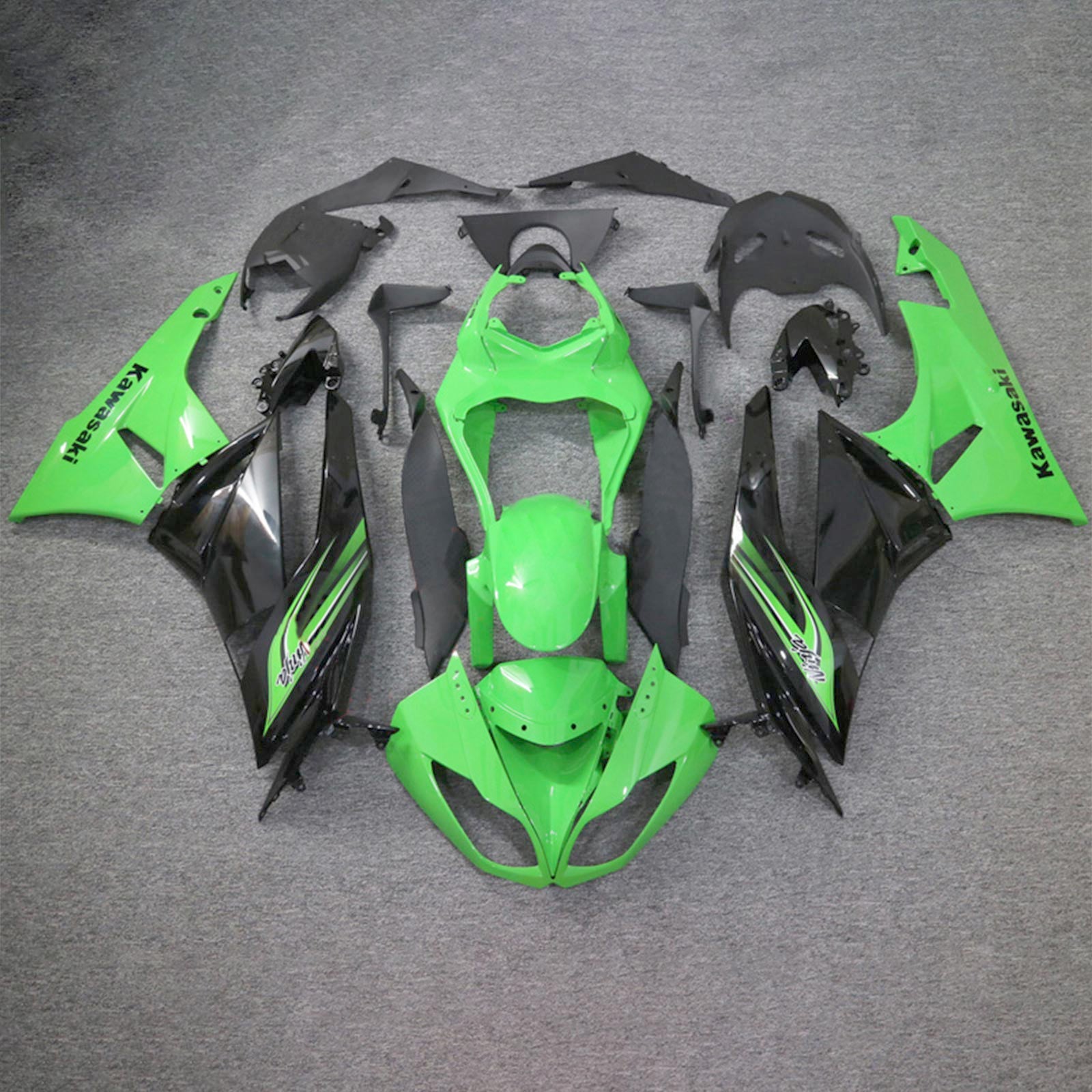 2009-2012 Kawasaki ZX6R 636 Kit de carenado Carrocería Plástico ABS