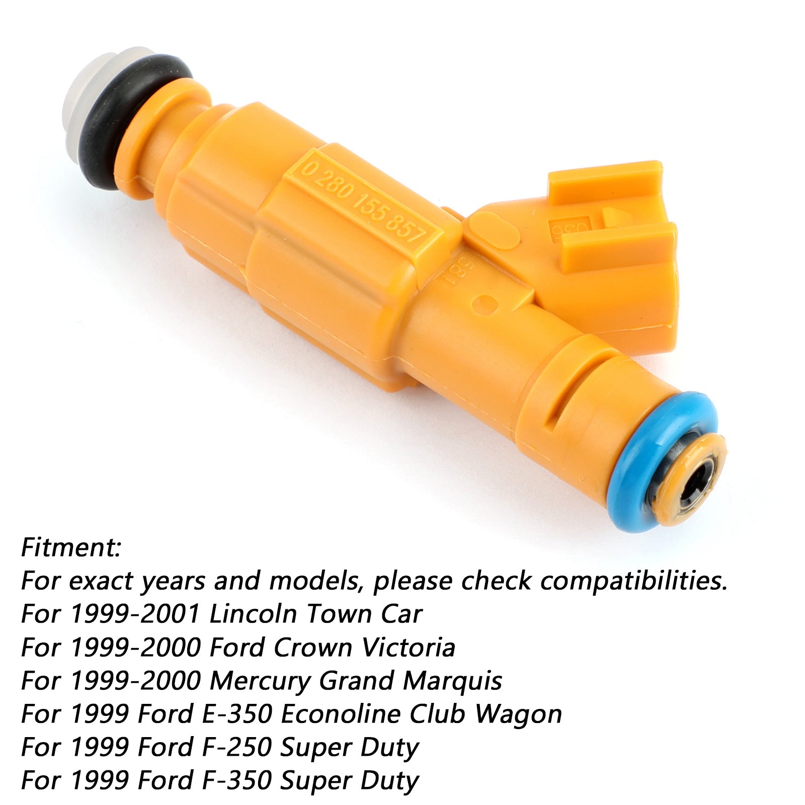 Injecteurs de carburant 0280155857, 1 pièce, pour Ford 4.6 Lincoln Town 822-11154 générique