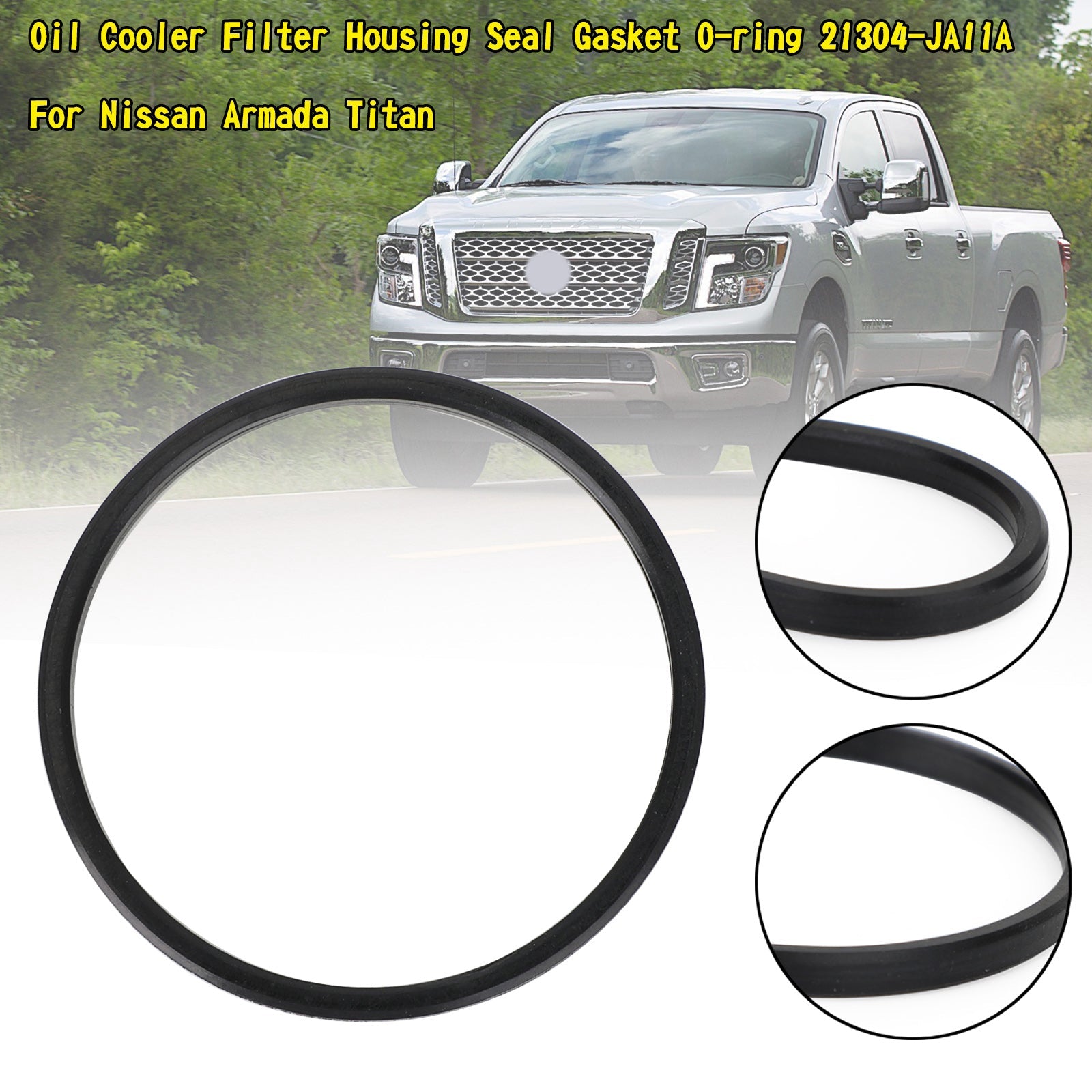 Oil Cooler Filter Housing Seal Gasket O-ring 21304-JA11A For Nissan Armada Titan