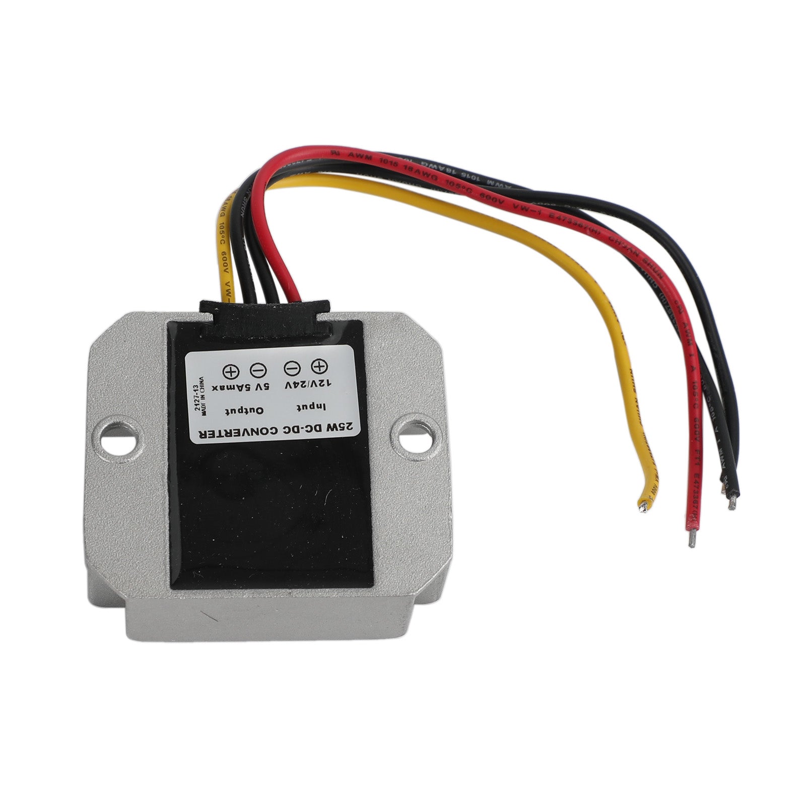 Régulateur de convertisseur d'alimentation abaisseur étanche DC 12V/24V à 5V 25W 5A