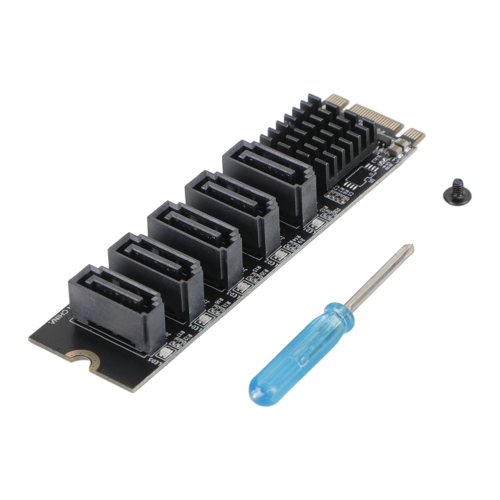 Adaptateur M.2 vers SATA 3.0 JMB585, carte d'extension de disque dur à 5 ports pour PH56