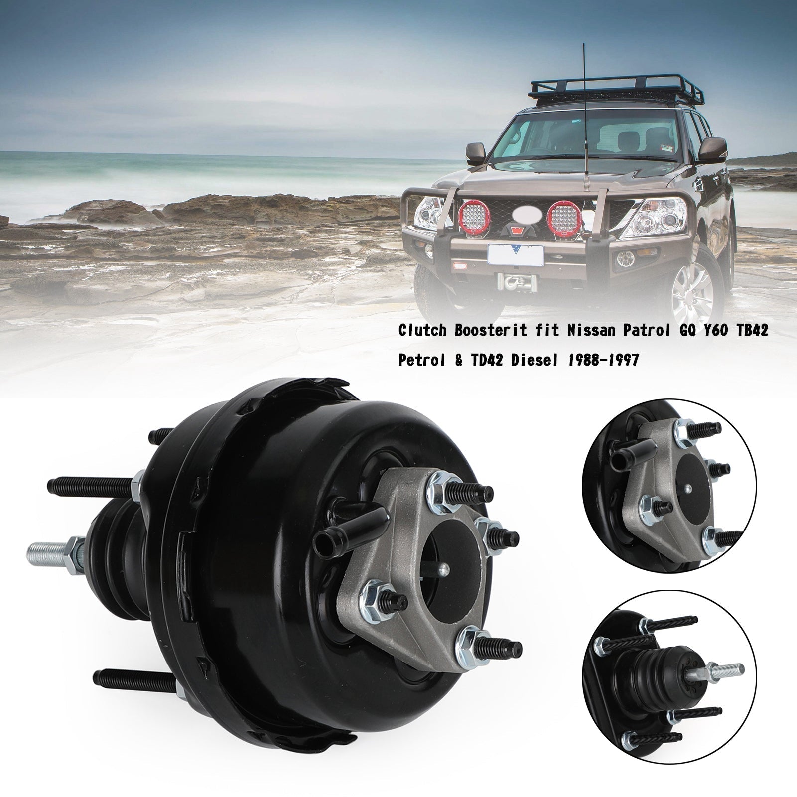 Koppeling Boosterit geschikt voor Nissan Patrol GQ Y60 TB42 Benzine en TD42 Diesel 1988-1997