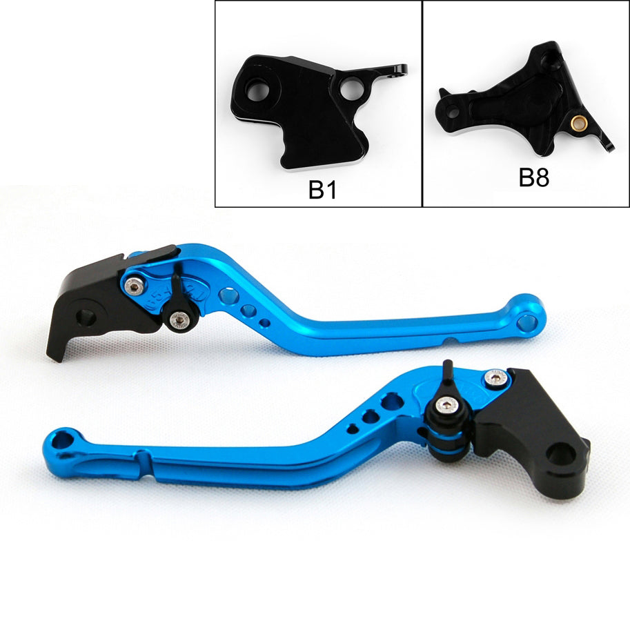 Leviers d'embrayage de frein longs pour BMW F800S F800ST 06-13 F800GS F650GS F800R noir générique