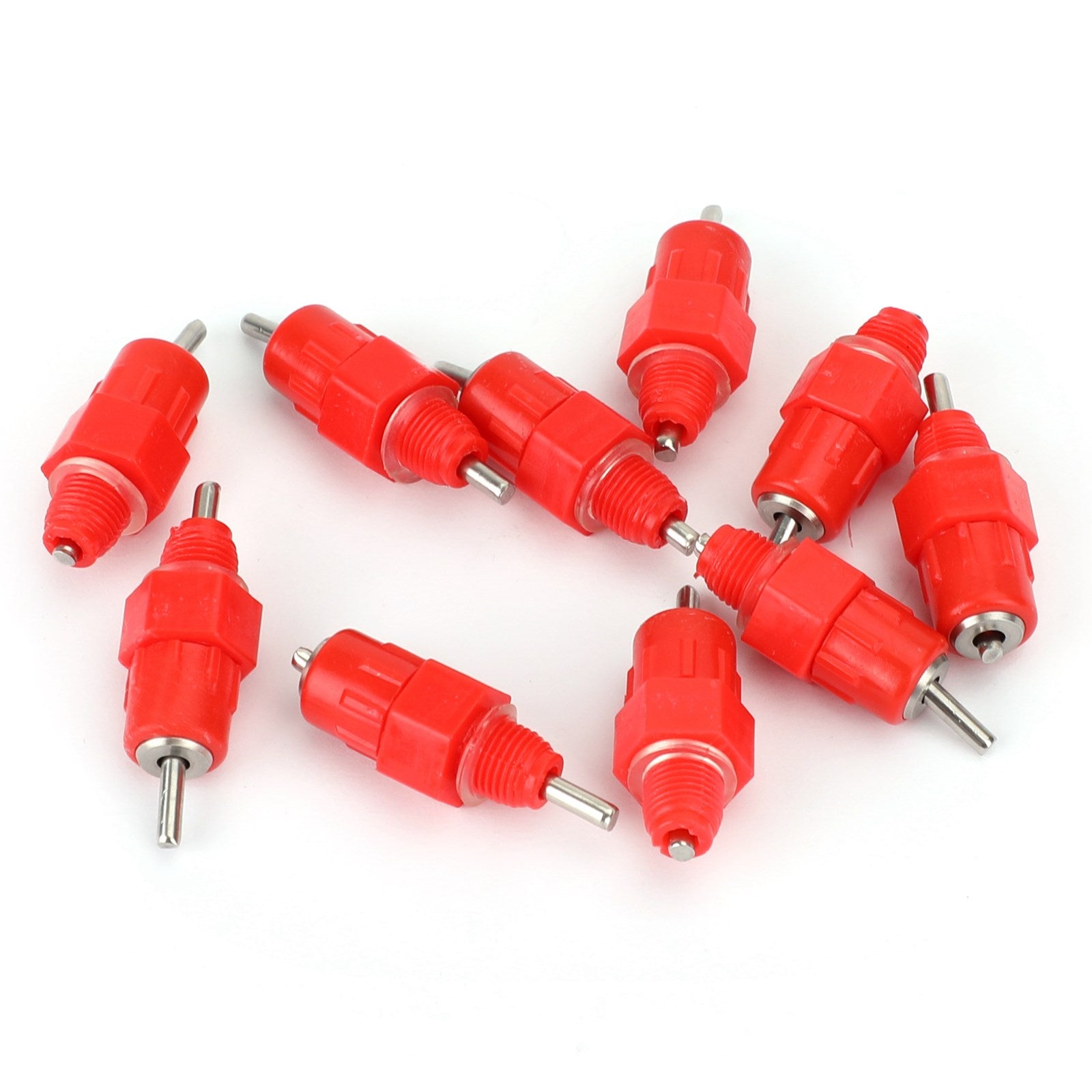 10 Pcs Water Nipple Valves Auto Drinker Waterer Feeder Poultry Chicken Duck Bird